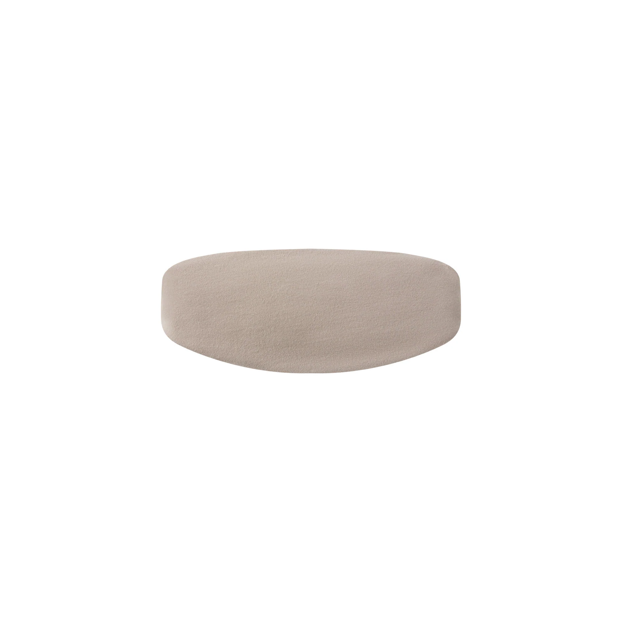 COTTON JERSEY WIDE HEADBAND | STONE - Image 3