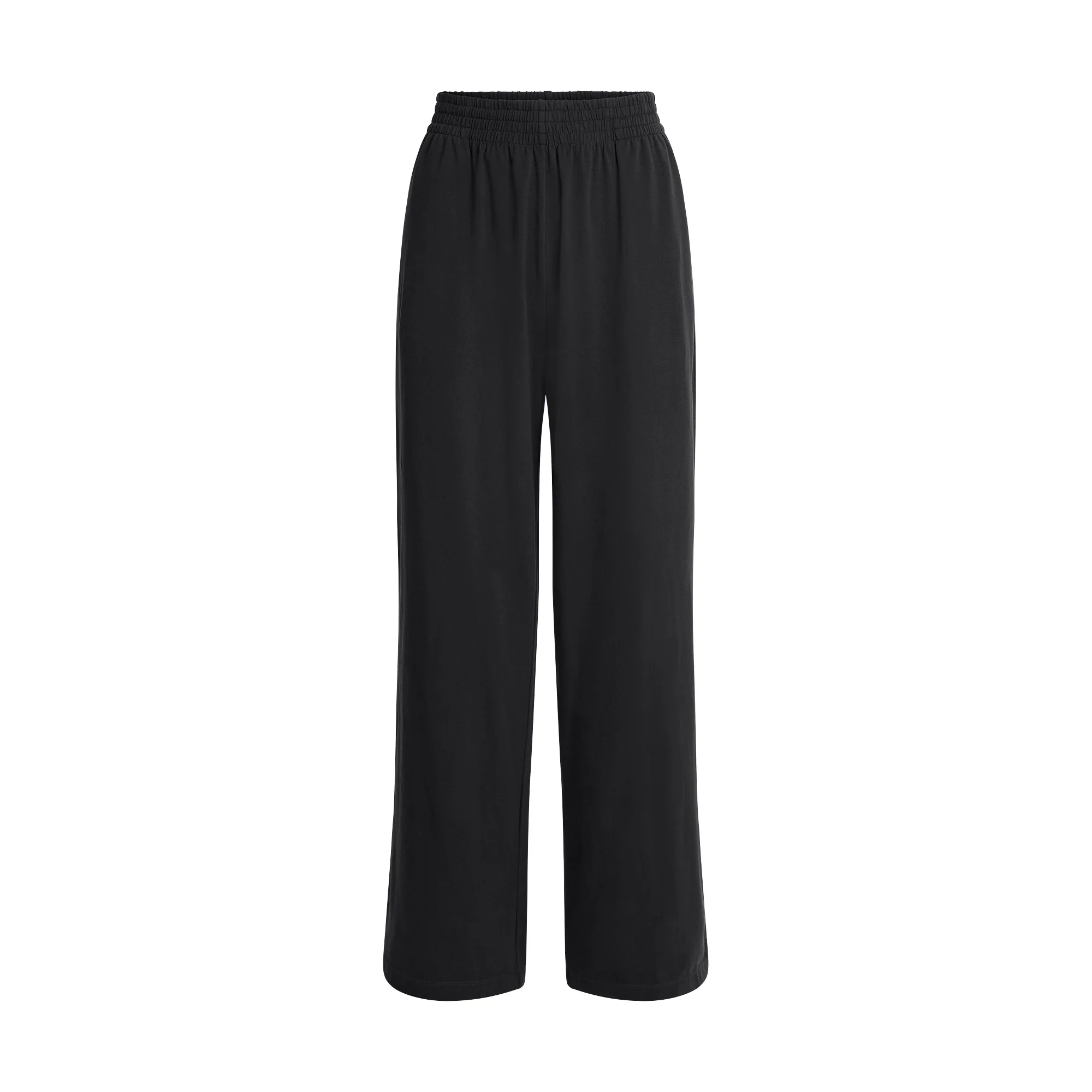 COTTON JERSEY WIDE LEG PANT | SOOT