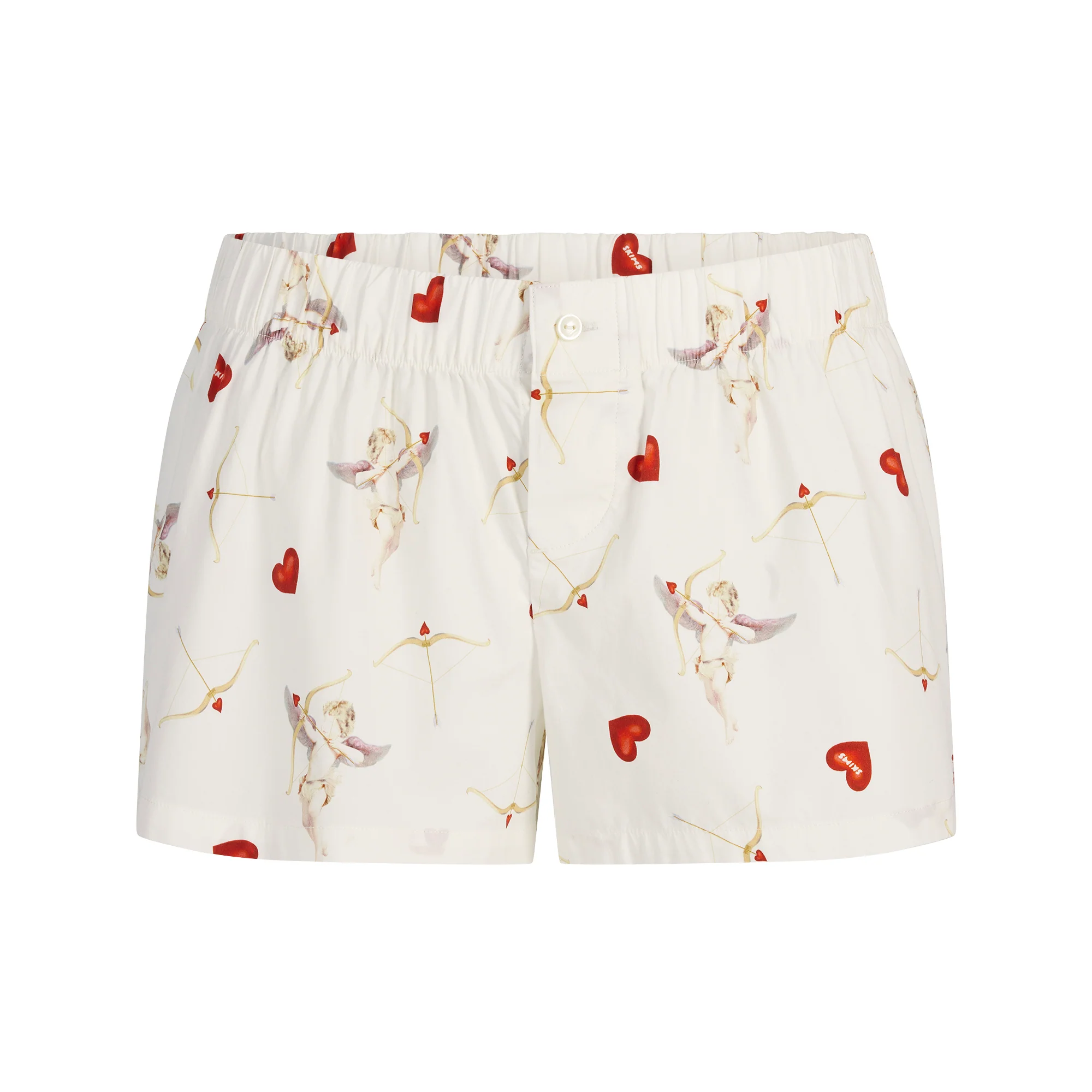 COTTON POPLIN BOXER SLEEP SET | MARBLE CHERUB PRINT - Image 6