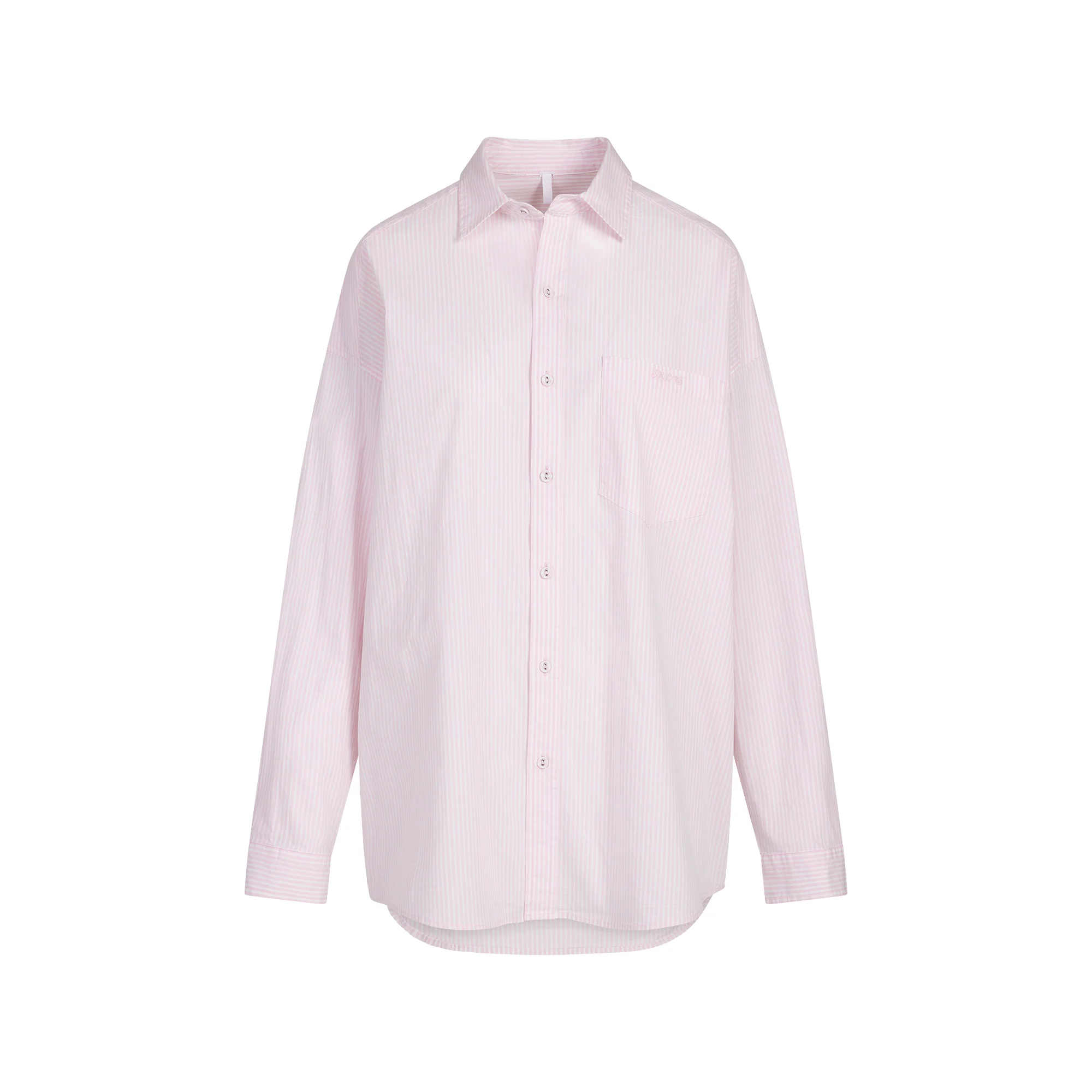 COTTON POPLIN OVERSIZED SLEEP SET | CHERRY BLOSSOM STRIPE - Image 6