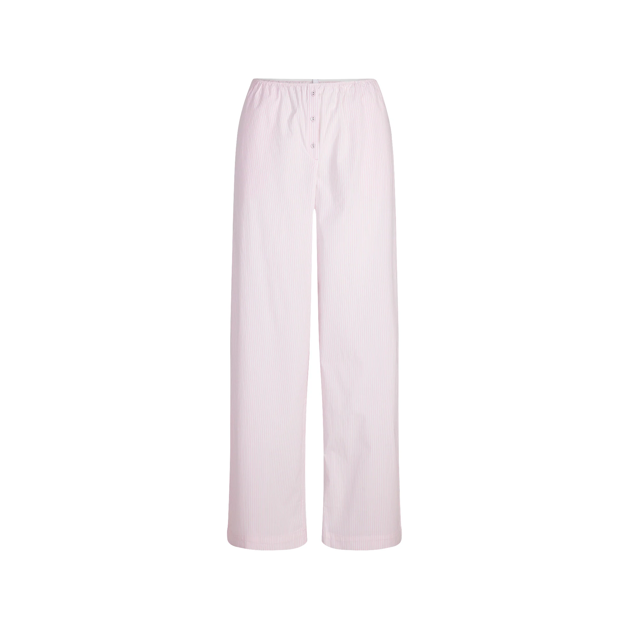 COTTON POPLIN OVERSIZED SLEEP SET | CHERRY BLOSSOM STRIPE - Image 7