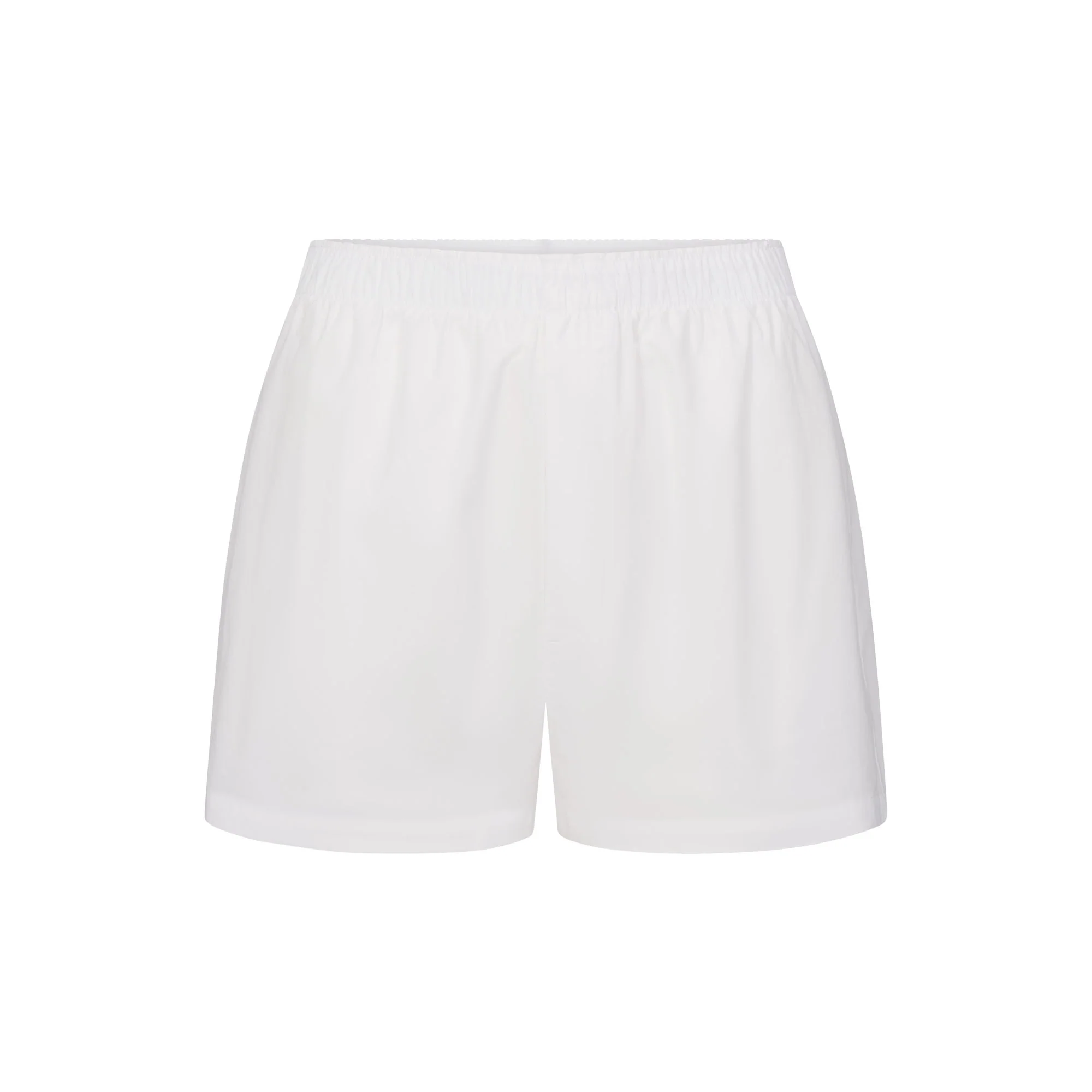 COTTON POPLIN SLEEP LONG SLEEVE AND BOXER SET | SNOW CONTRAST - Image 7