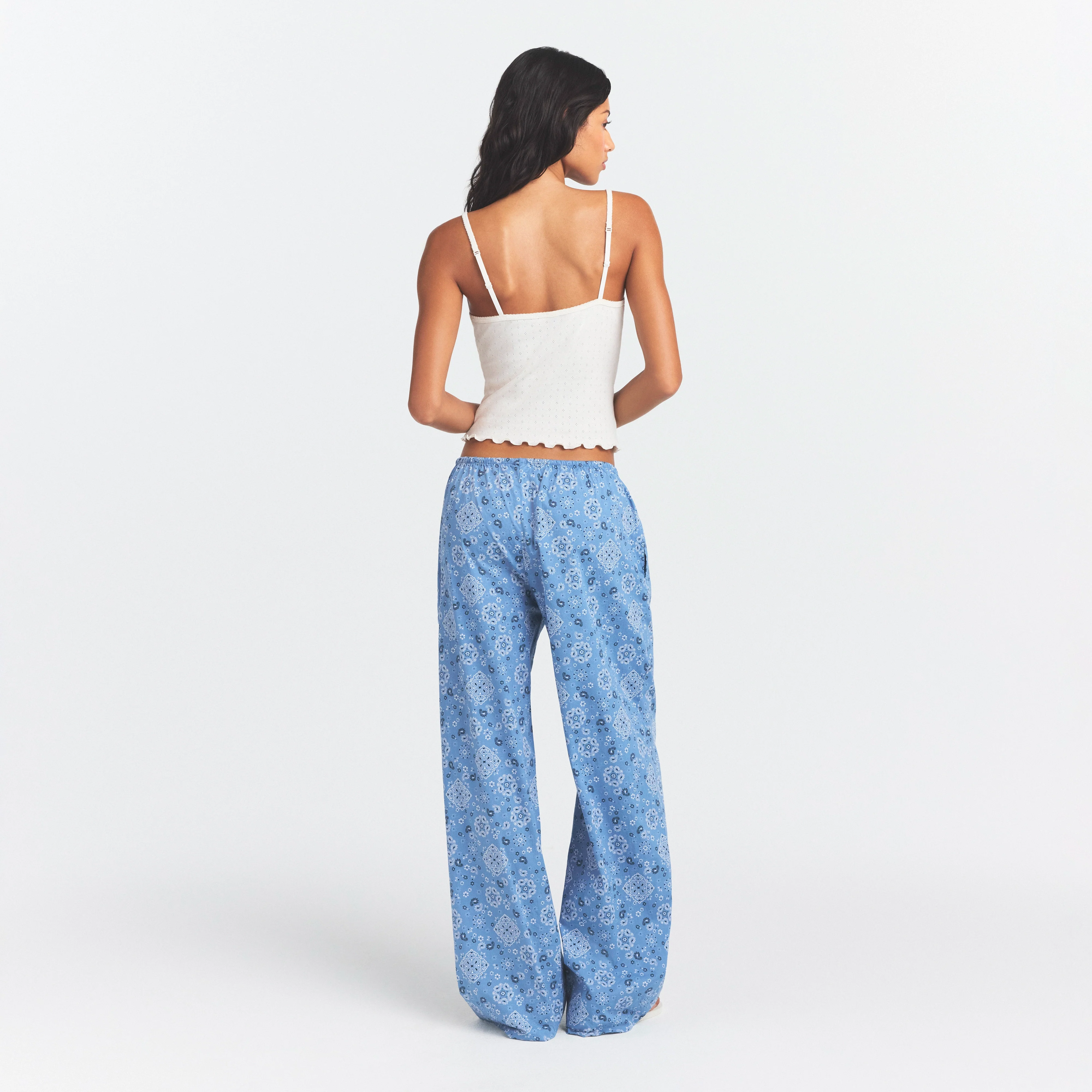 COTTON POPLIN SLEEP STRAIGHT LEG PANT | ARCTIC BANDANA - Image 5