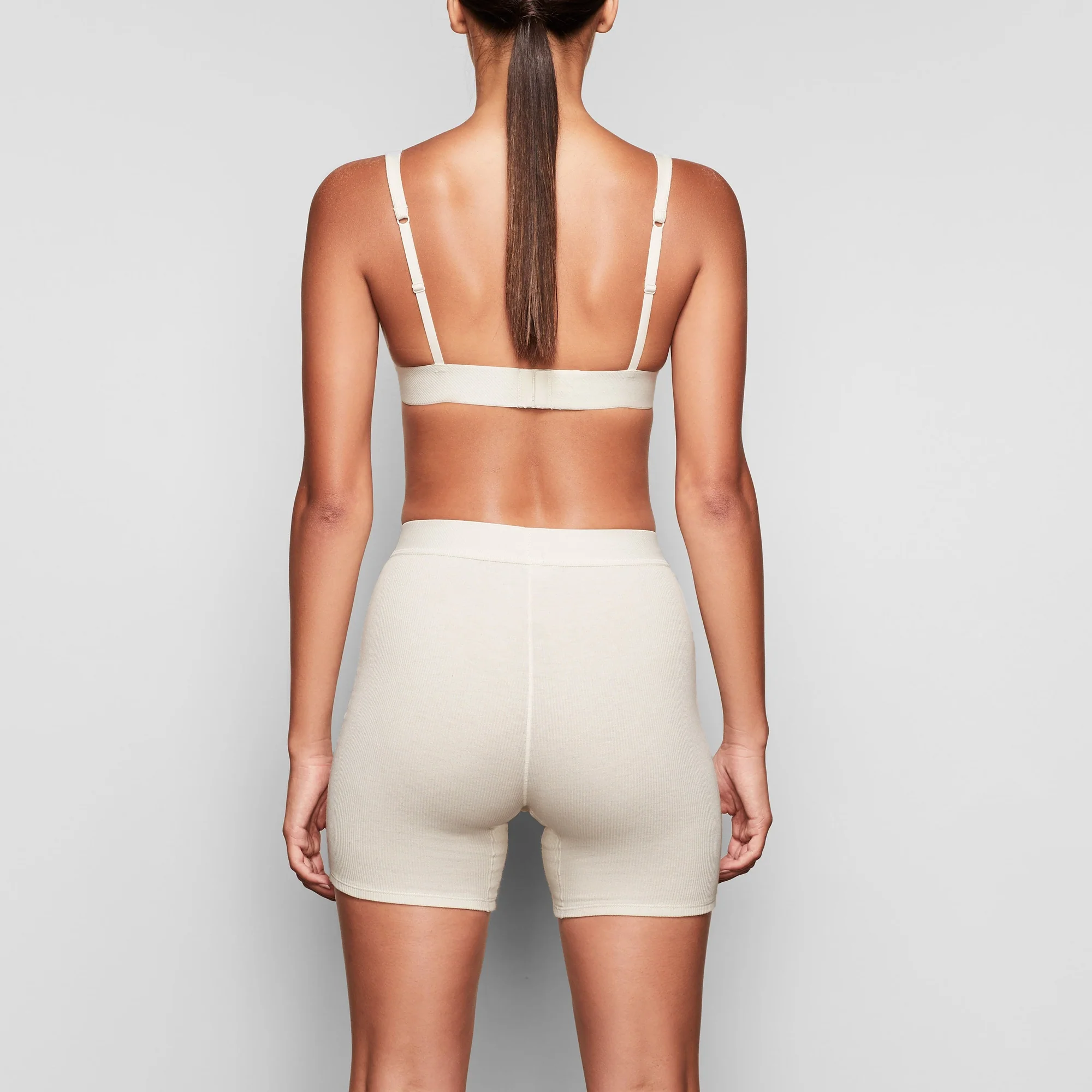 COTTON RIB BOXER | BONE - Image 4