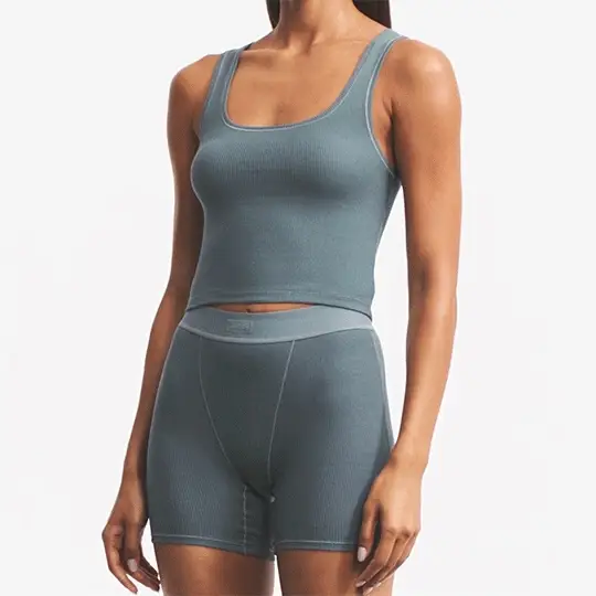 COTTON RIB BOXER | MINERAL - Image 5