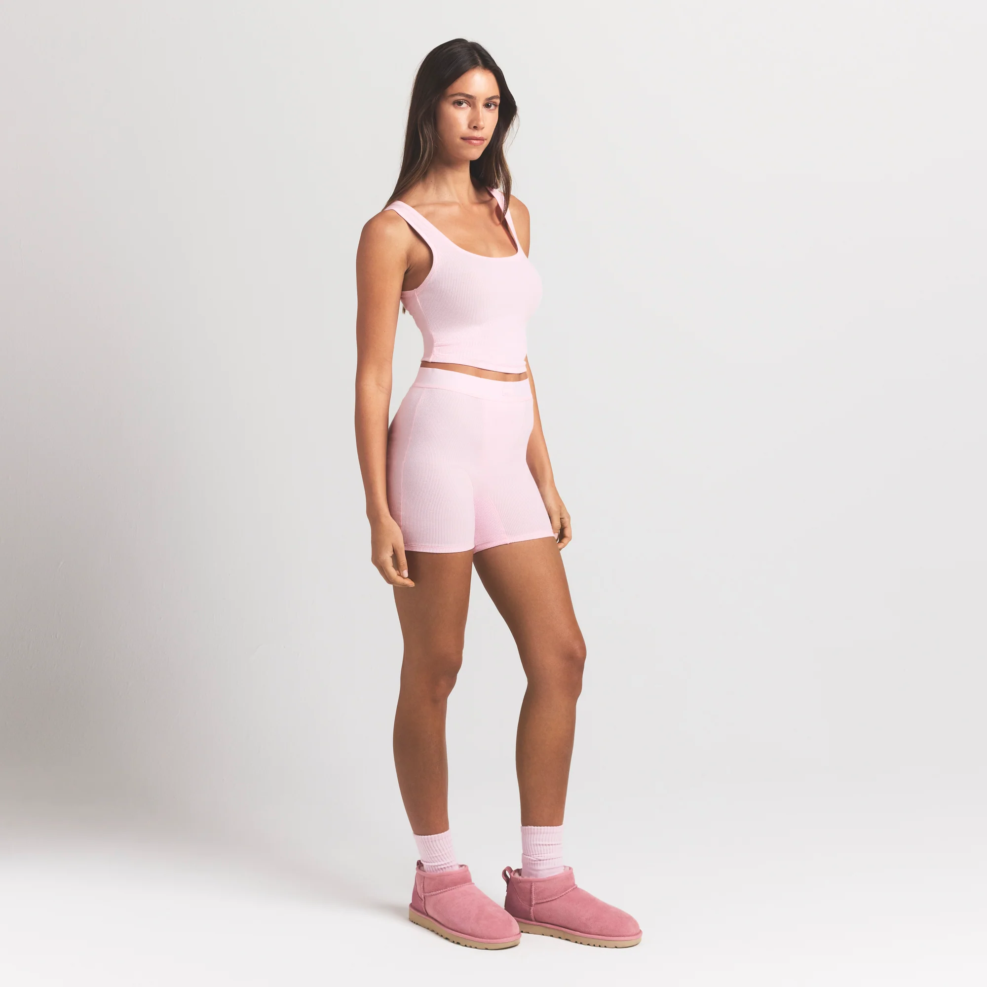 COTTON RIB BOXER | CHERRY BLOSSOM - Image 4