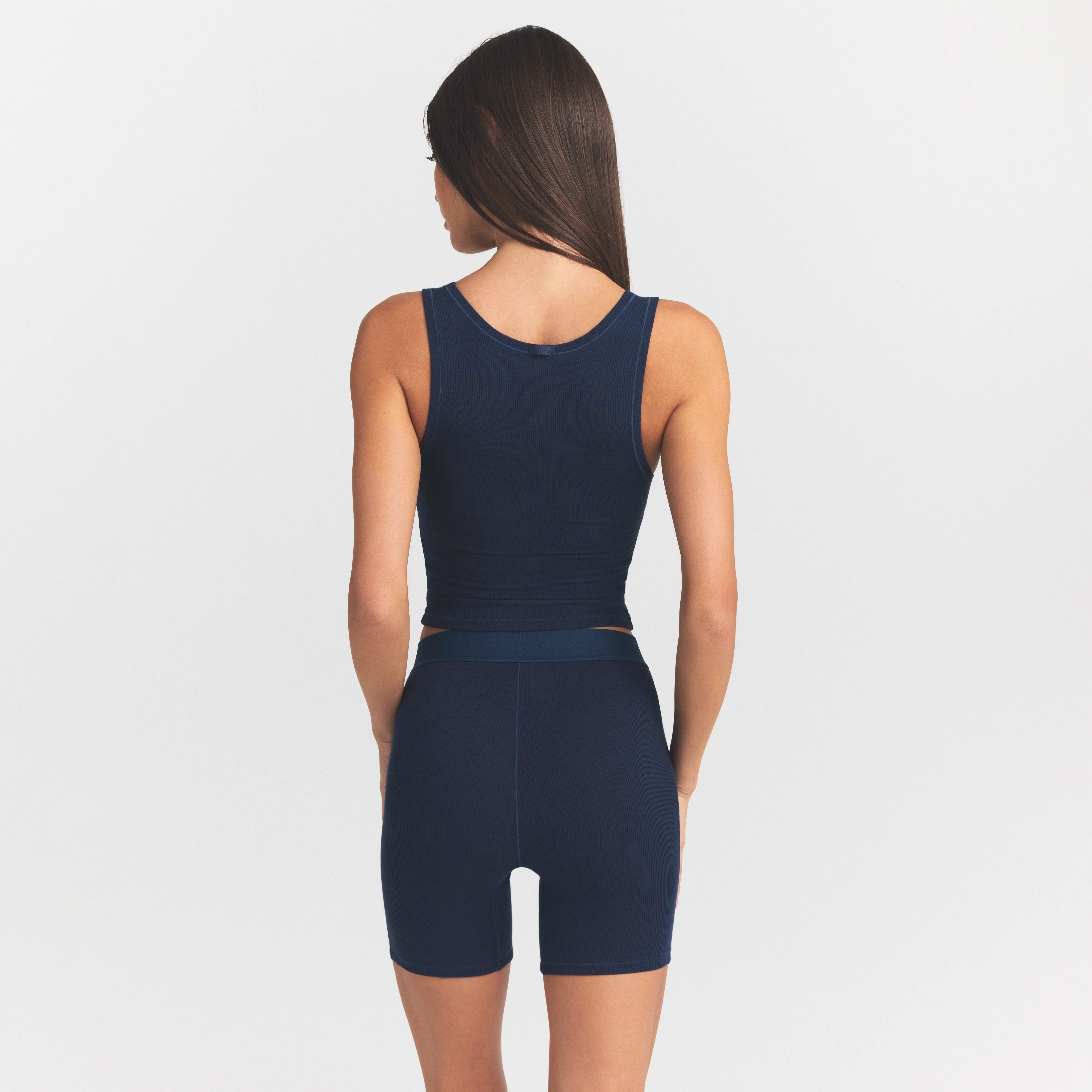 COTTON RIB BOXER | NAVY - Image 5