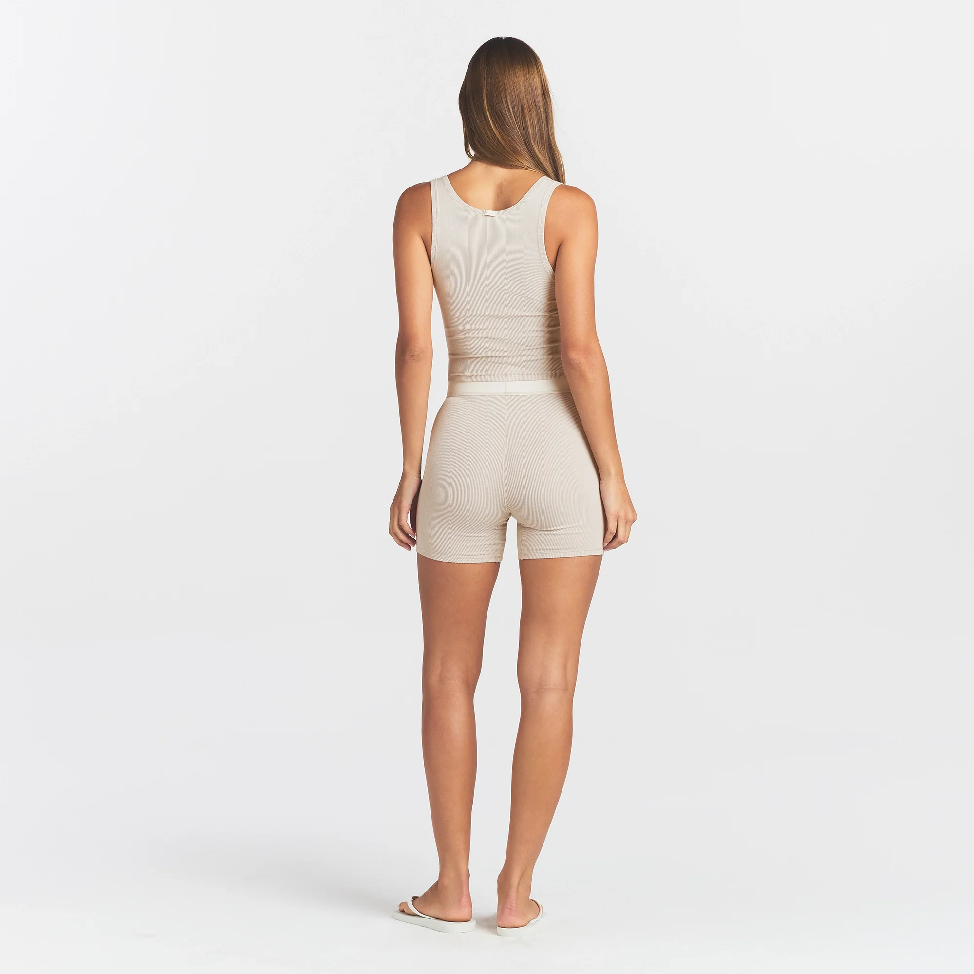 COTTON RIB BOXER | STONE - Image 4