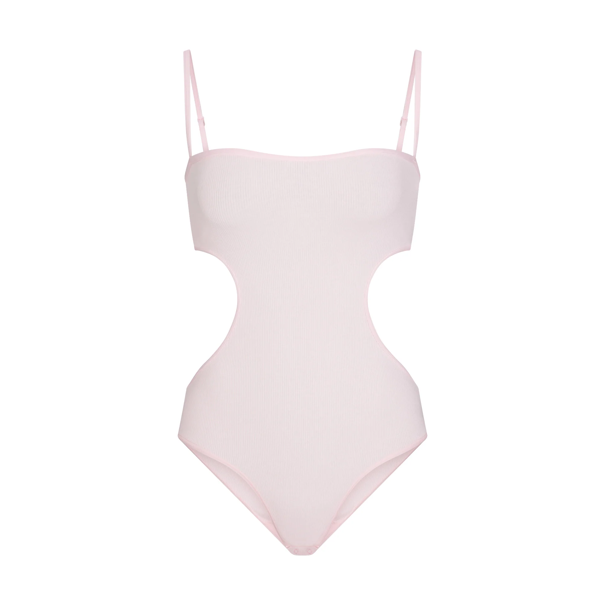 COTTON RIB CUT OUT BODYSUIT | CHERRY BLOSSOM