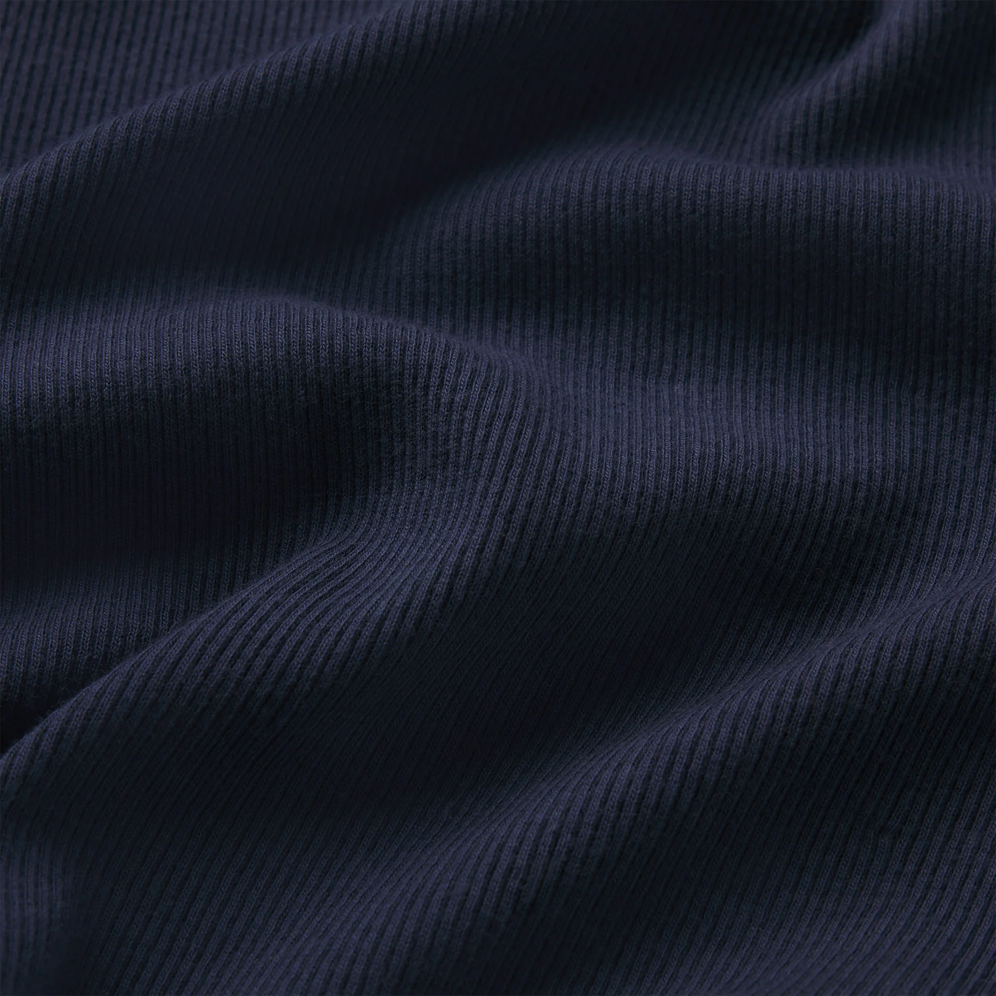 COTTON RIB T-SHIRT | NAVY - Image 5