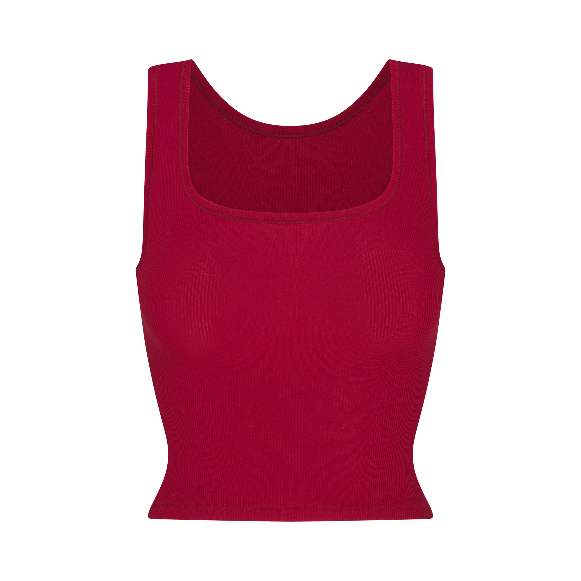 COTTON RIB TANK | BRICK