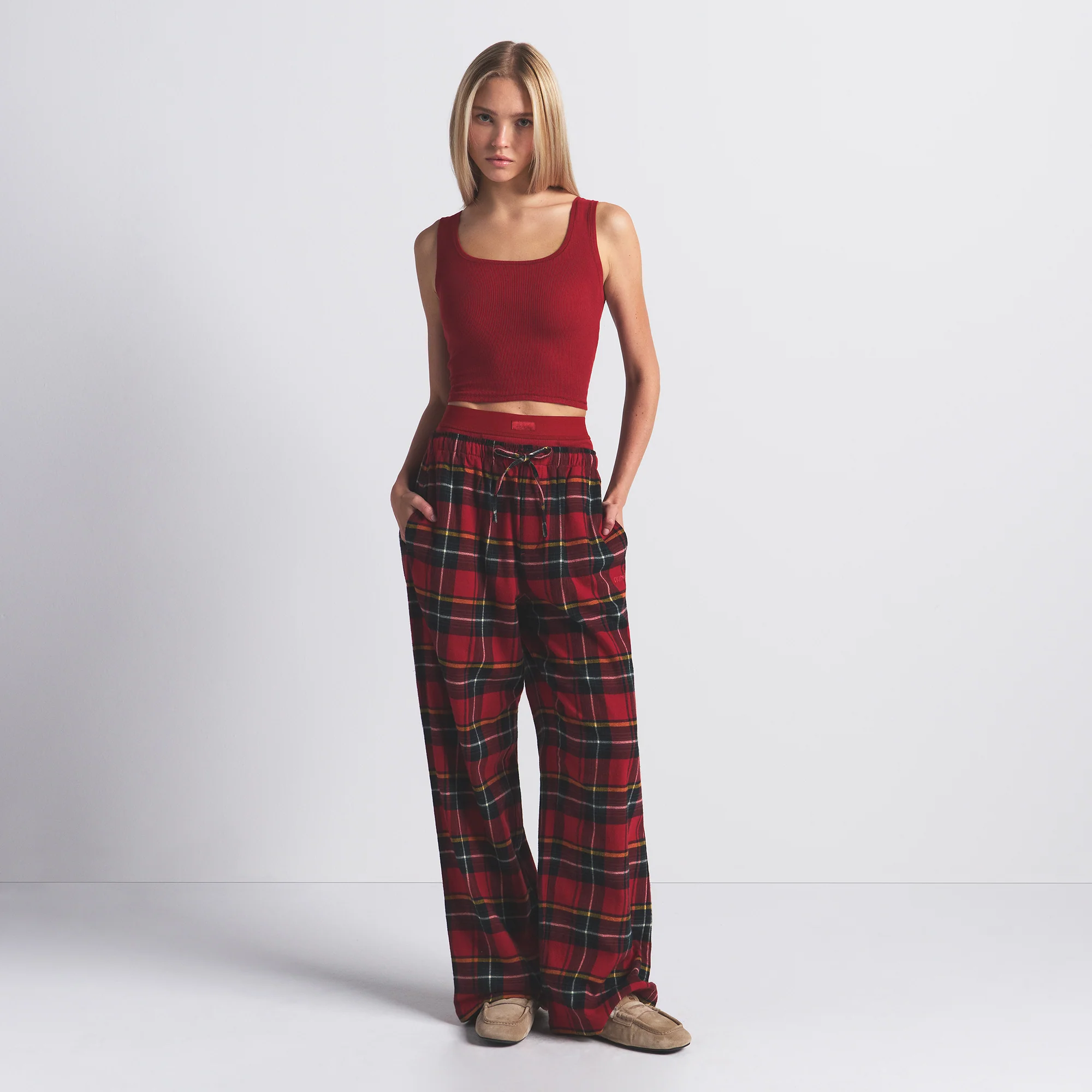 COTTON RIB TANK | BRICK - Image 2