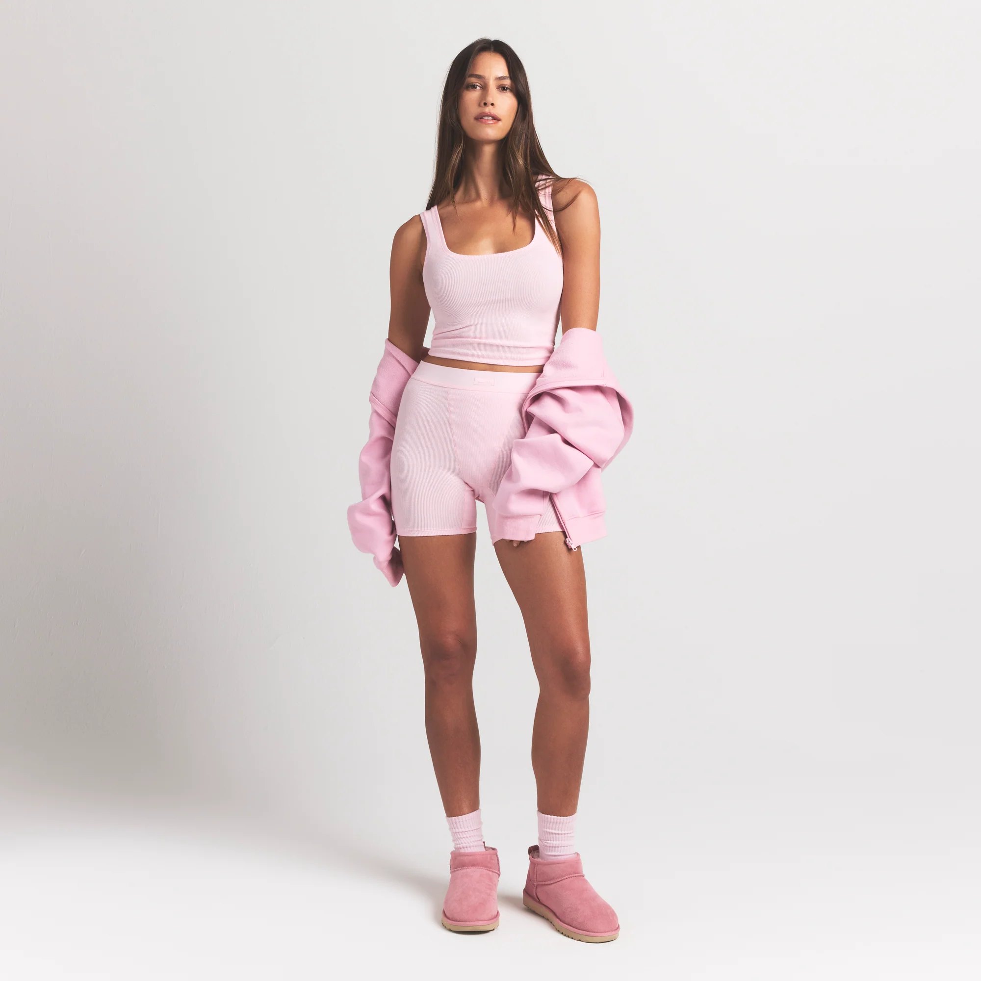 COTTON RIB TANK | CHERRY BLOSSOM - Image 2