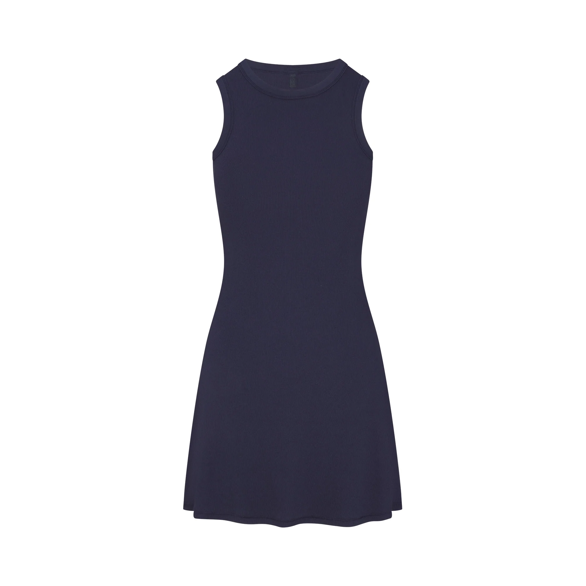 COTTON RIB TANK DRESS | NAVY