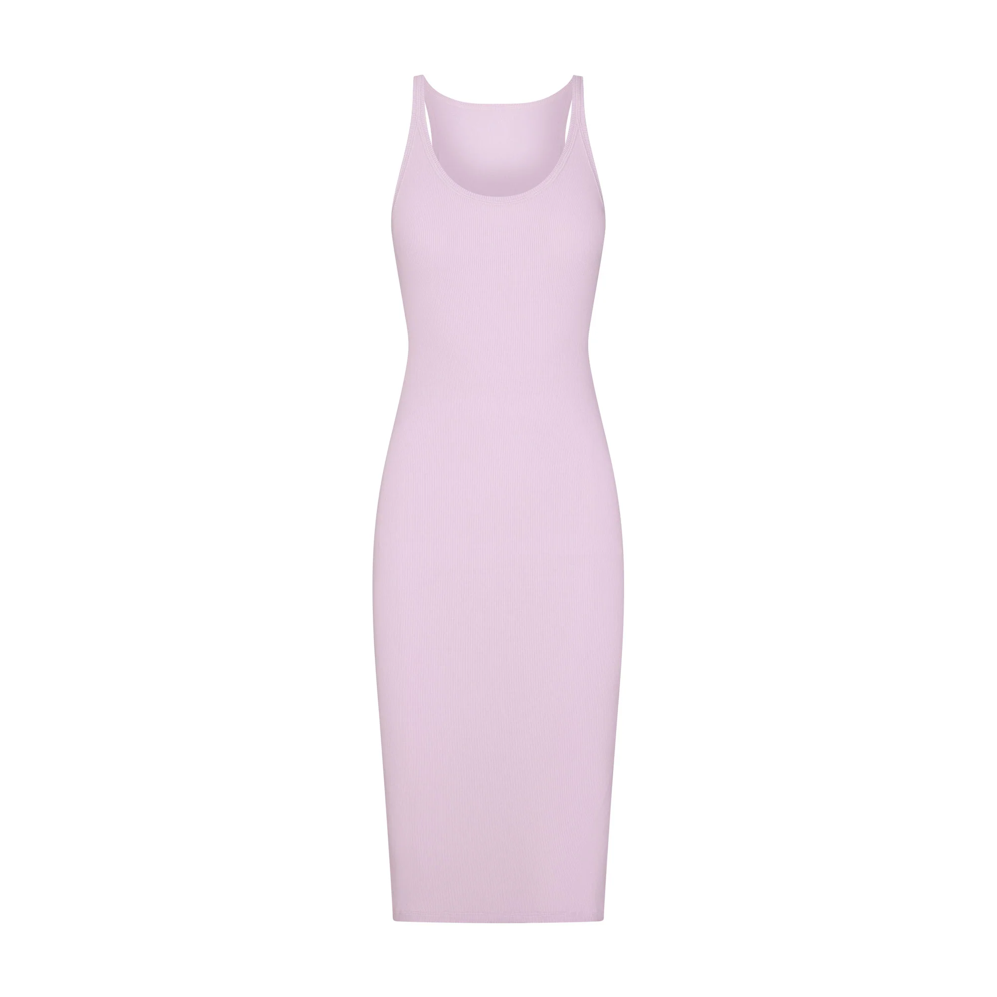COTTON RIB TANK MIDI DRESS | SUGAR PLUM