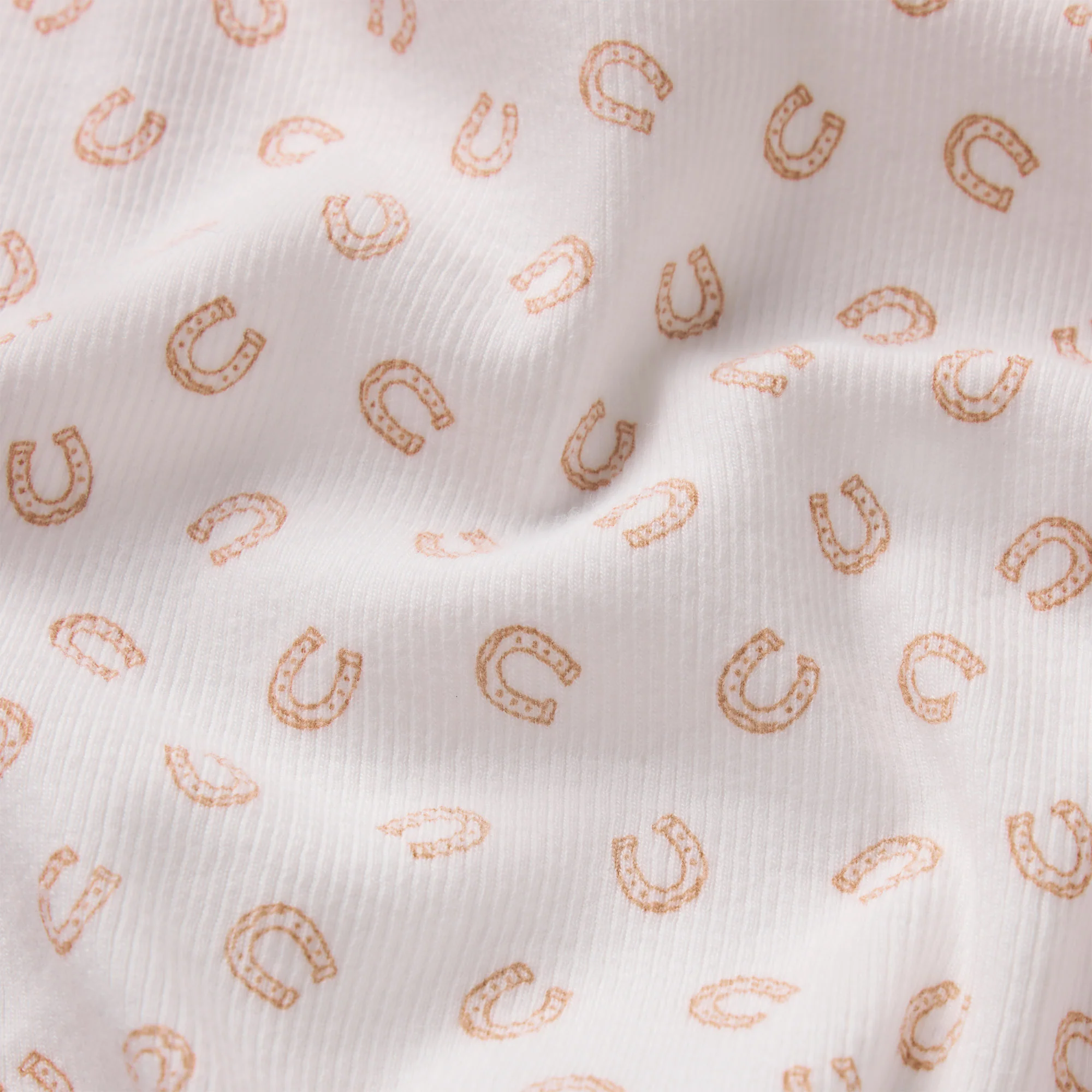 COTTON RIB TANK | OCHRE HORSESHOE PRINT - Image 5