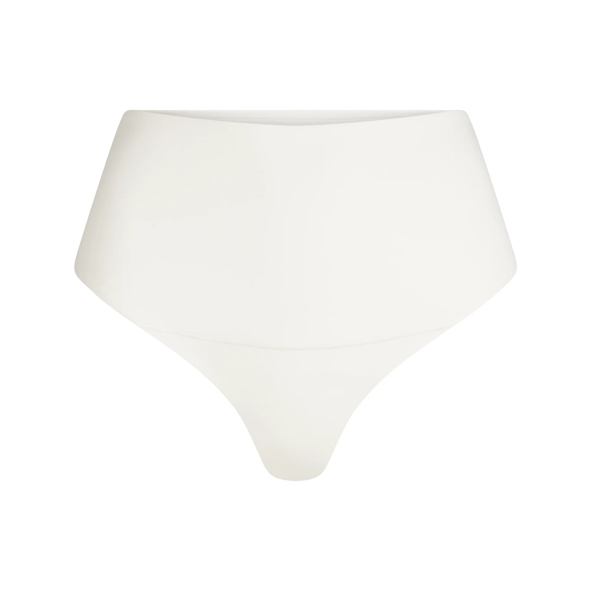 COTTON SHAPEWEAR HIGH-WAISTED THONG | MARBLE