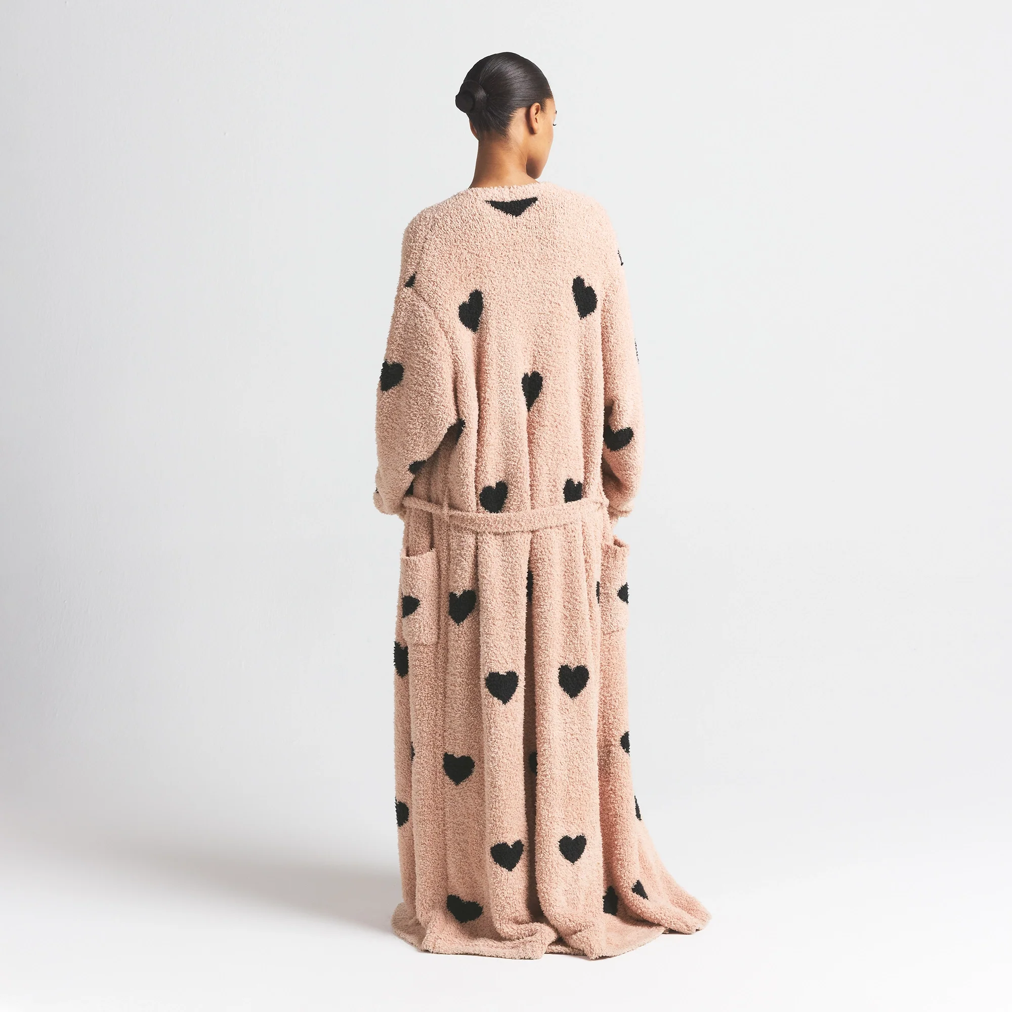 COZY KNIT UNISEX ROBE | MICA SPACED HEARTS - Image 5