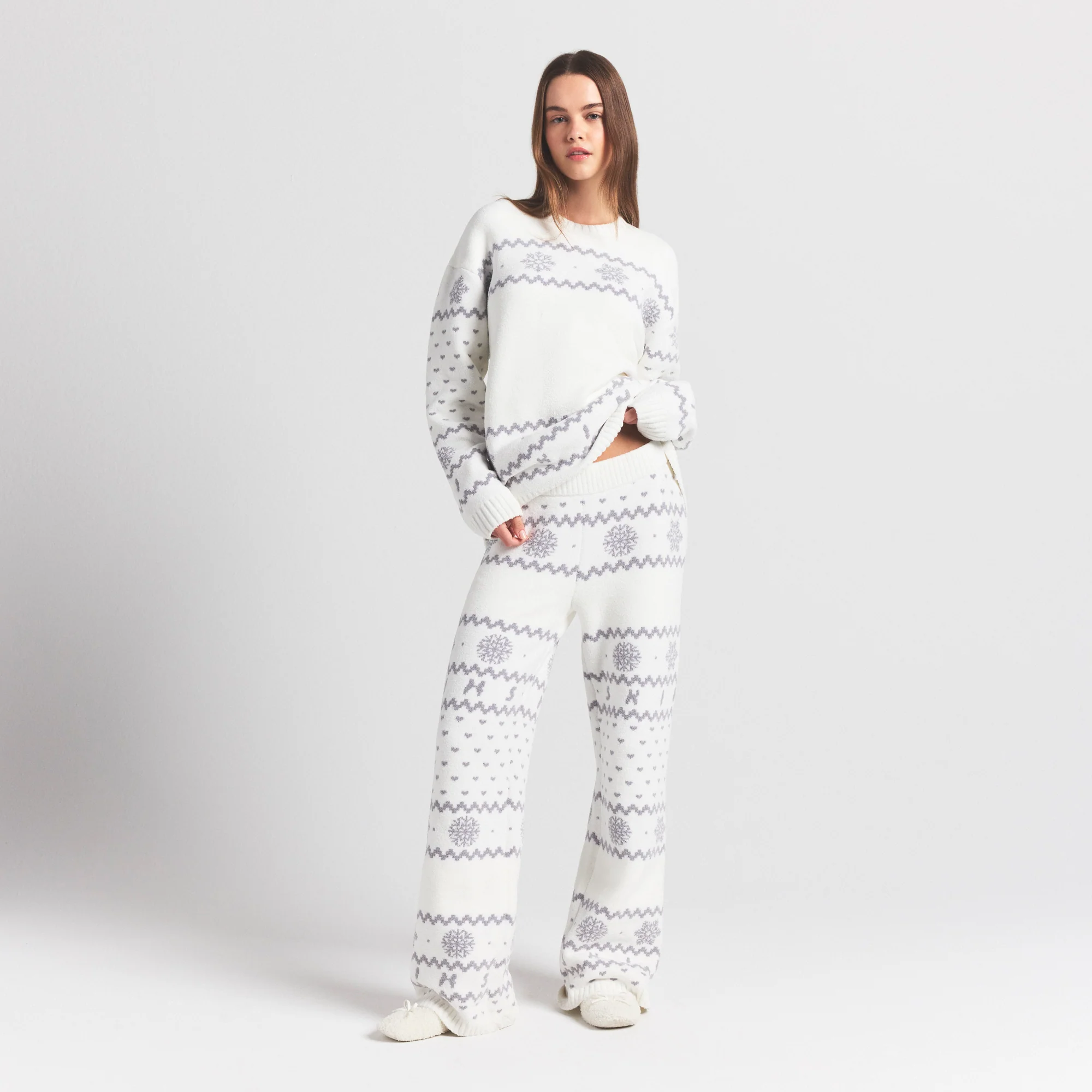 COZY LIGHT PANT | MARBLE HEART FAIR ISLE - Image 2