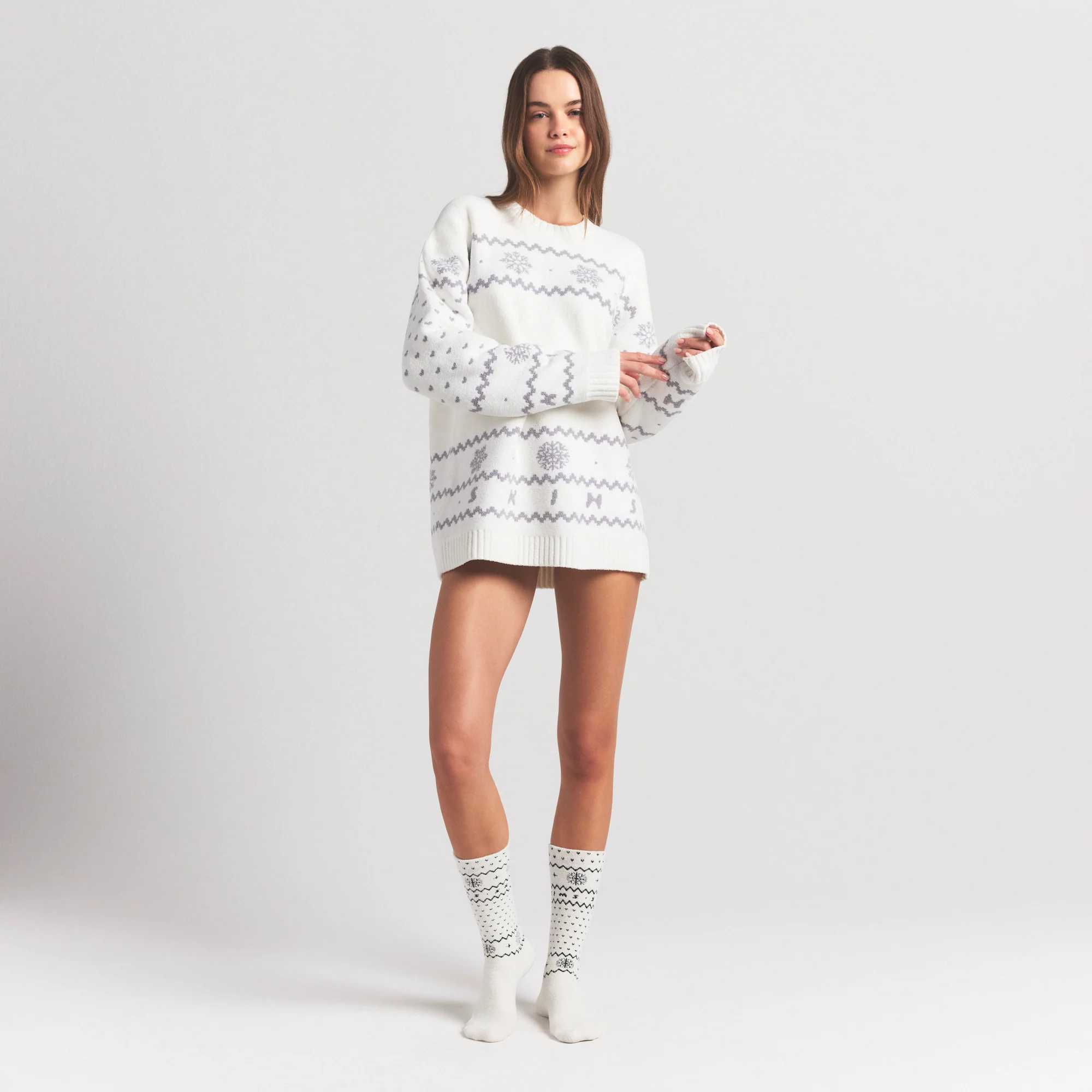 COZY LITE SOCK | MARBLE HEART FAIR ISLE - Image 2