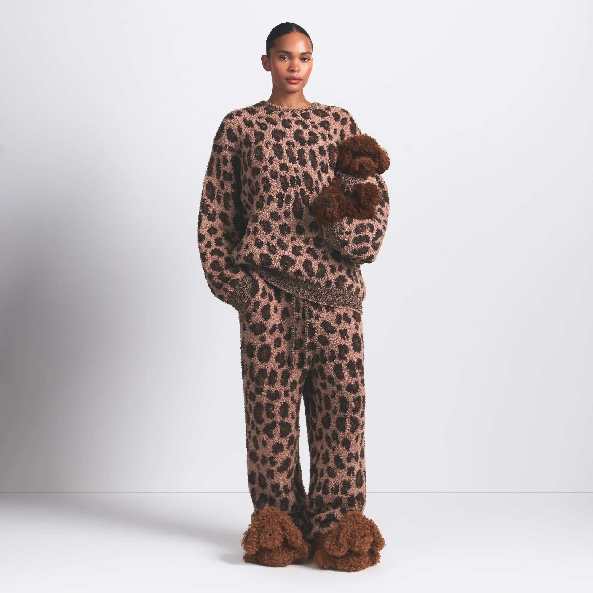 COZY OVERSIZED CREWNECK PULLOVER | SIENNA LEOPARD PRINT - Image 6