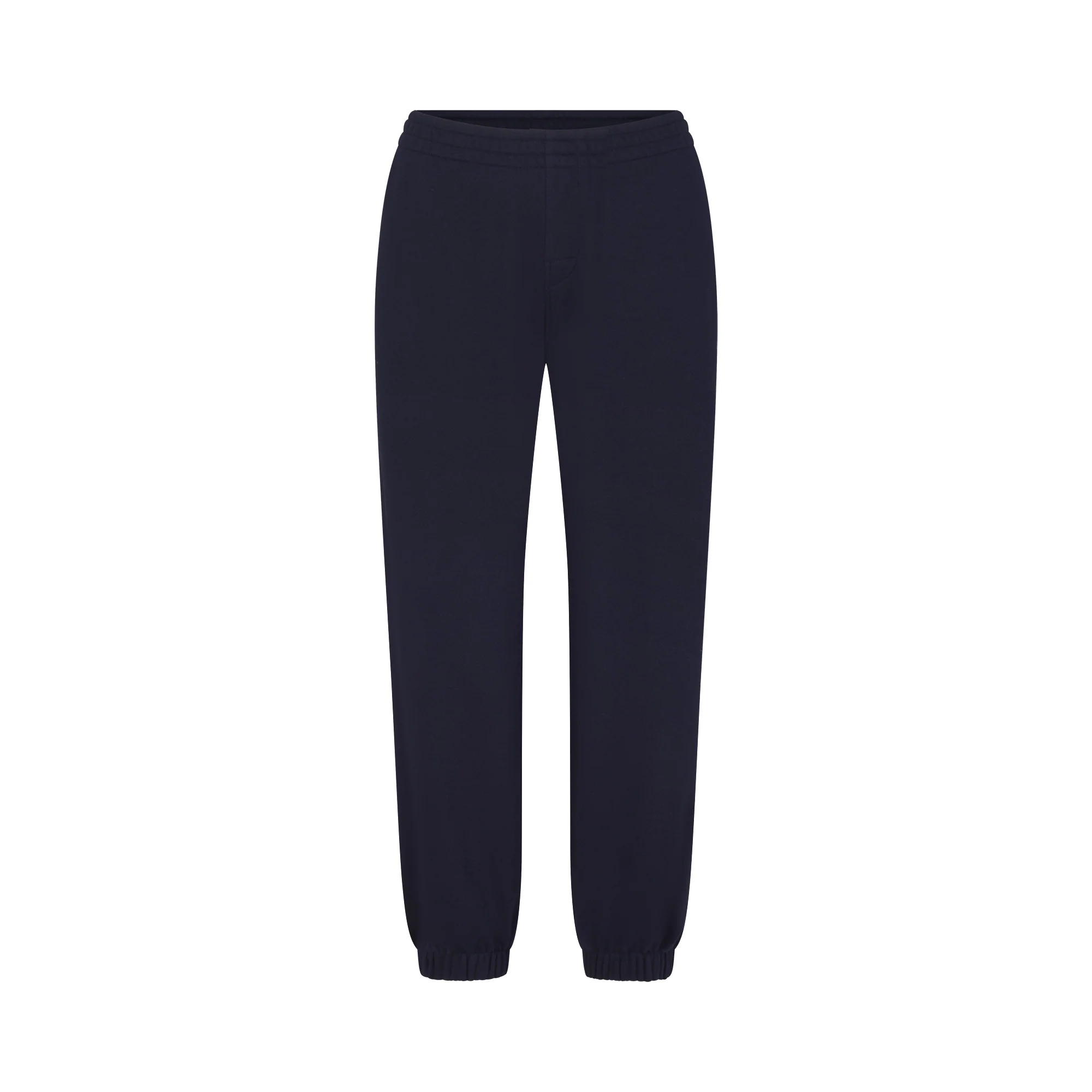 DRAPEY FRENCH TERRY CROPPED JOGGER | NAVY