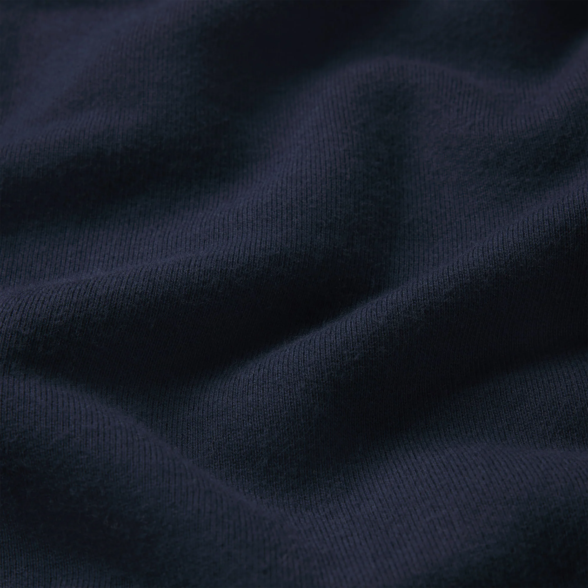 DRAPEY FRENCH TERRY HALF ZIP | NAVY - Image 5