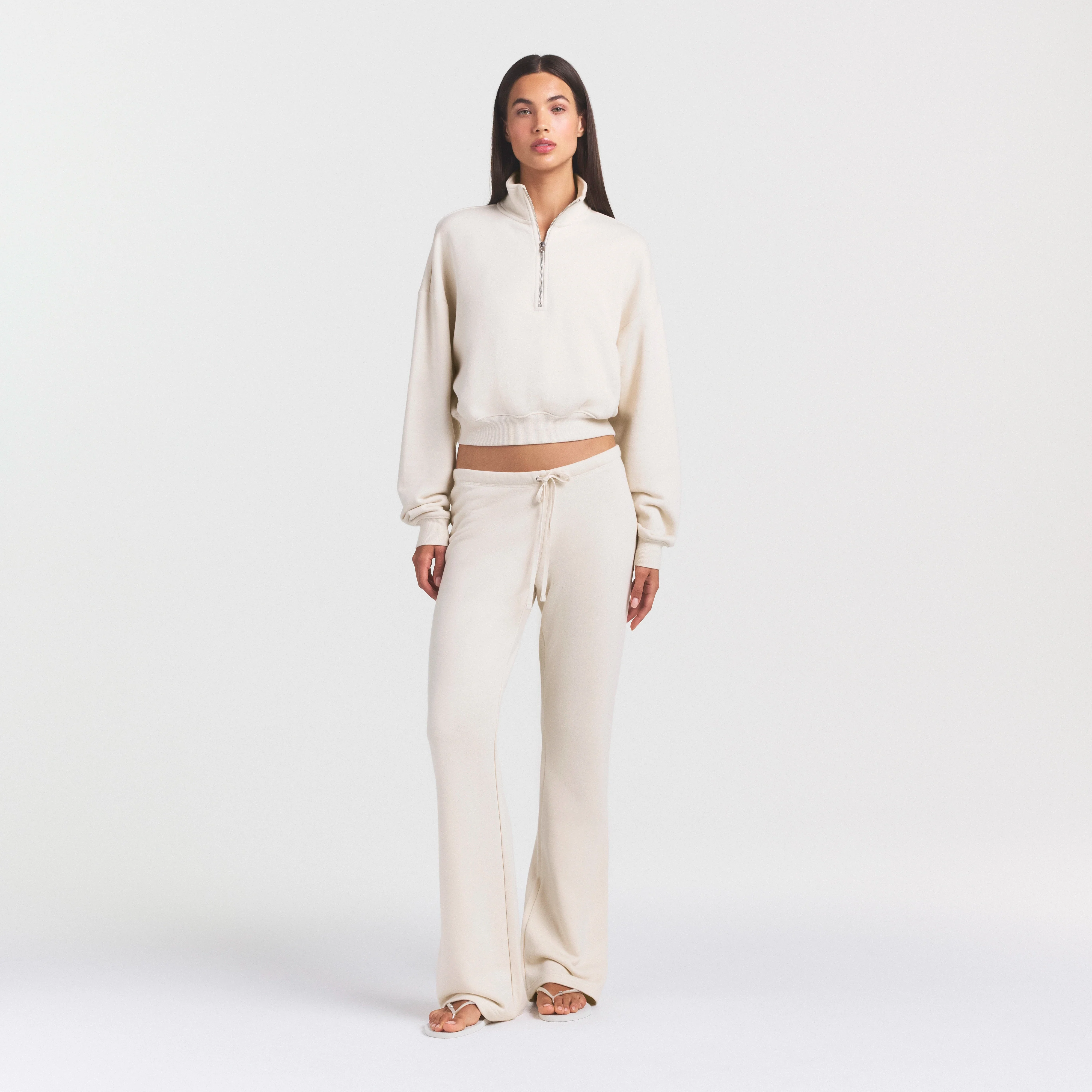 DRAPEY FRENCH TERRY STRAIGHT LEG PANT | BUFF - Image 3