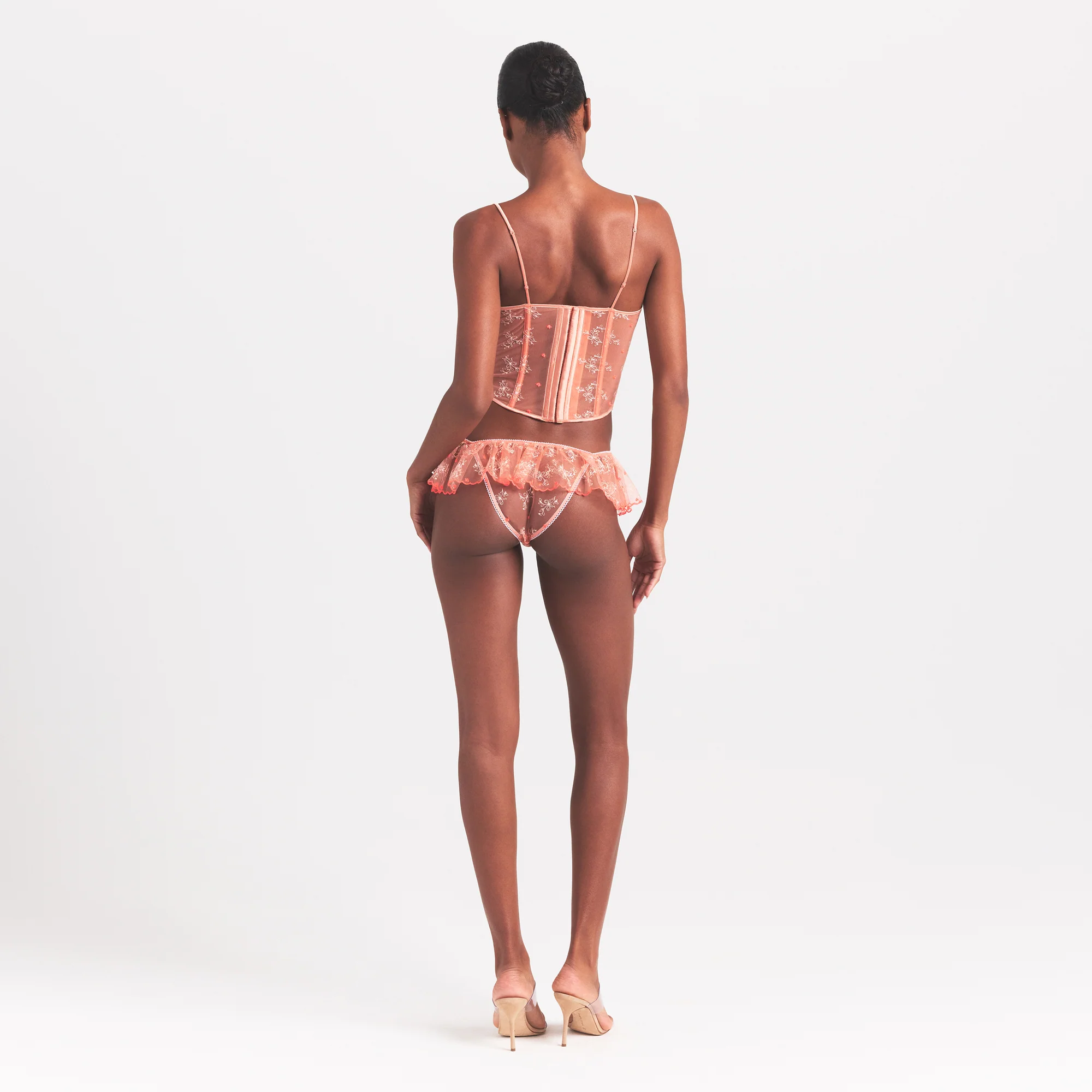 EMBROIDERED TULLE CORSET | GUAVA HEART TULLE - Image 5