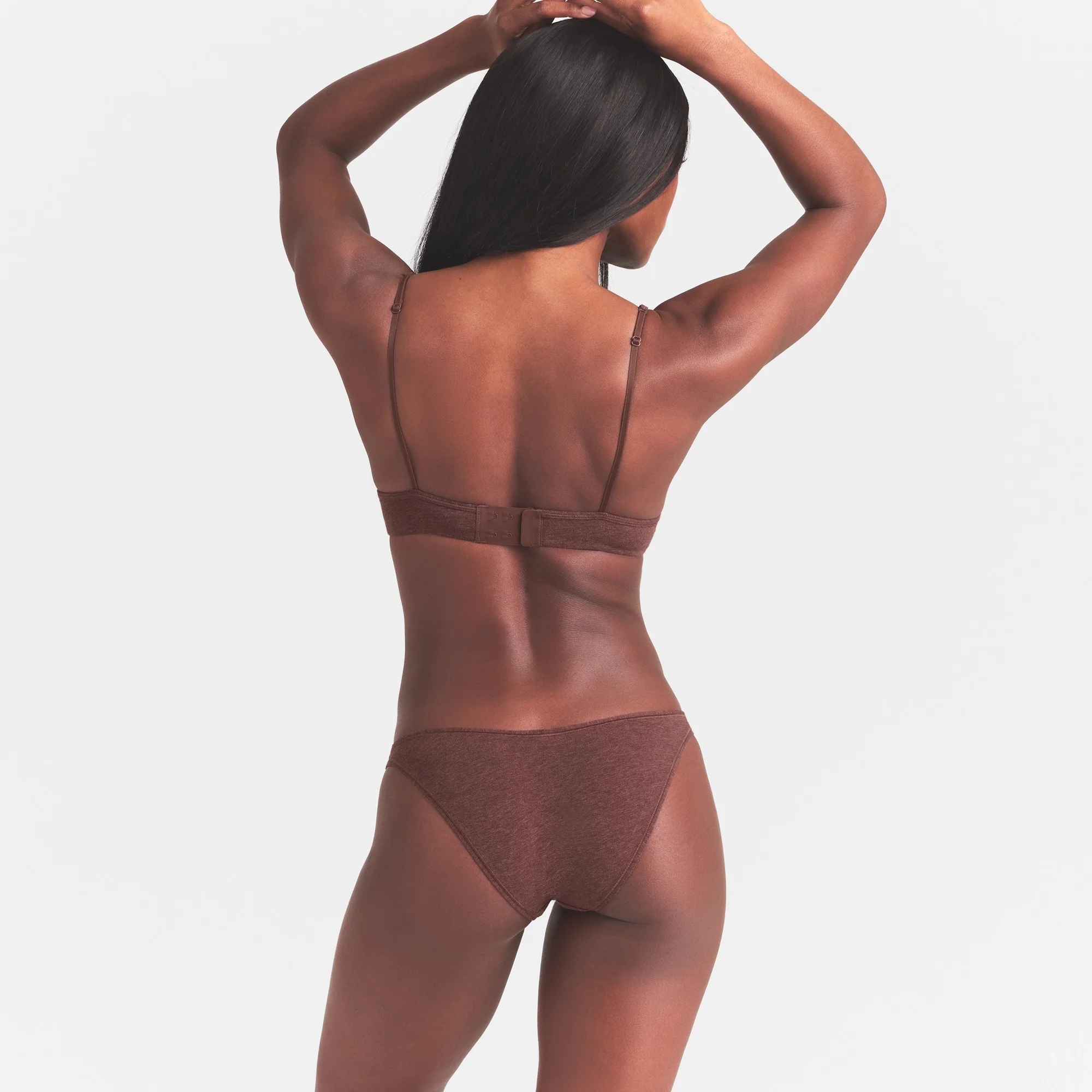 EVERYDAY COTTON BIKINI | COCOA HEATHER - Image 5