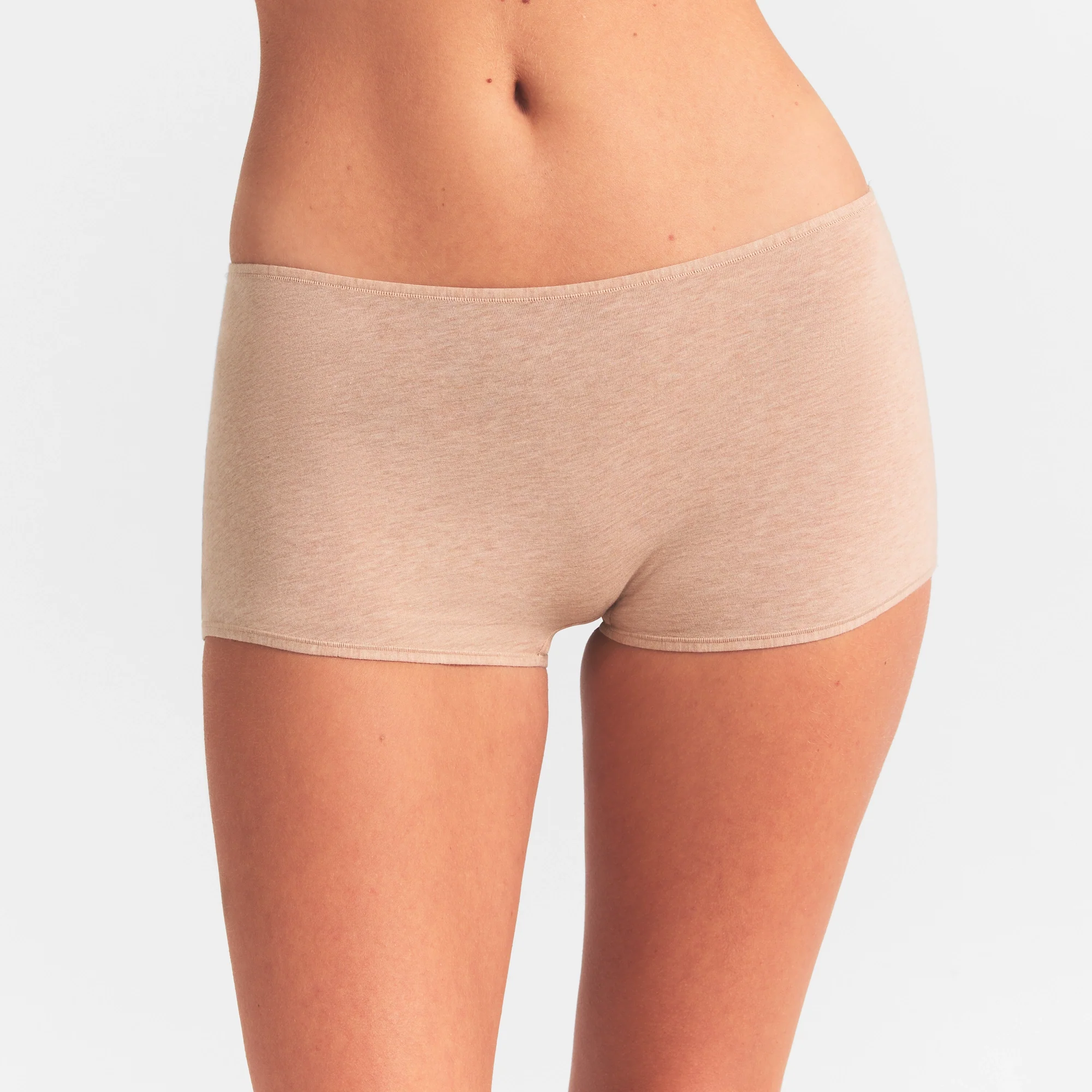 EVERYDAY COTTON BOY SHORT | CLAY HEATHER - Image 3