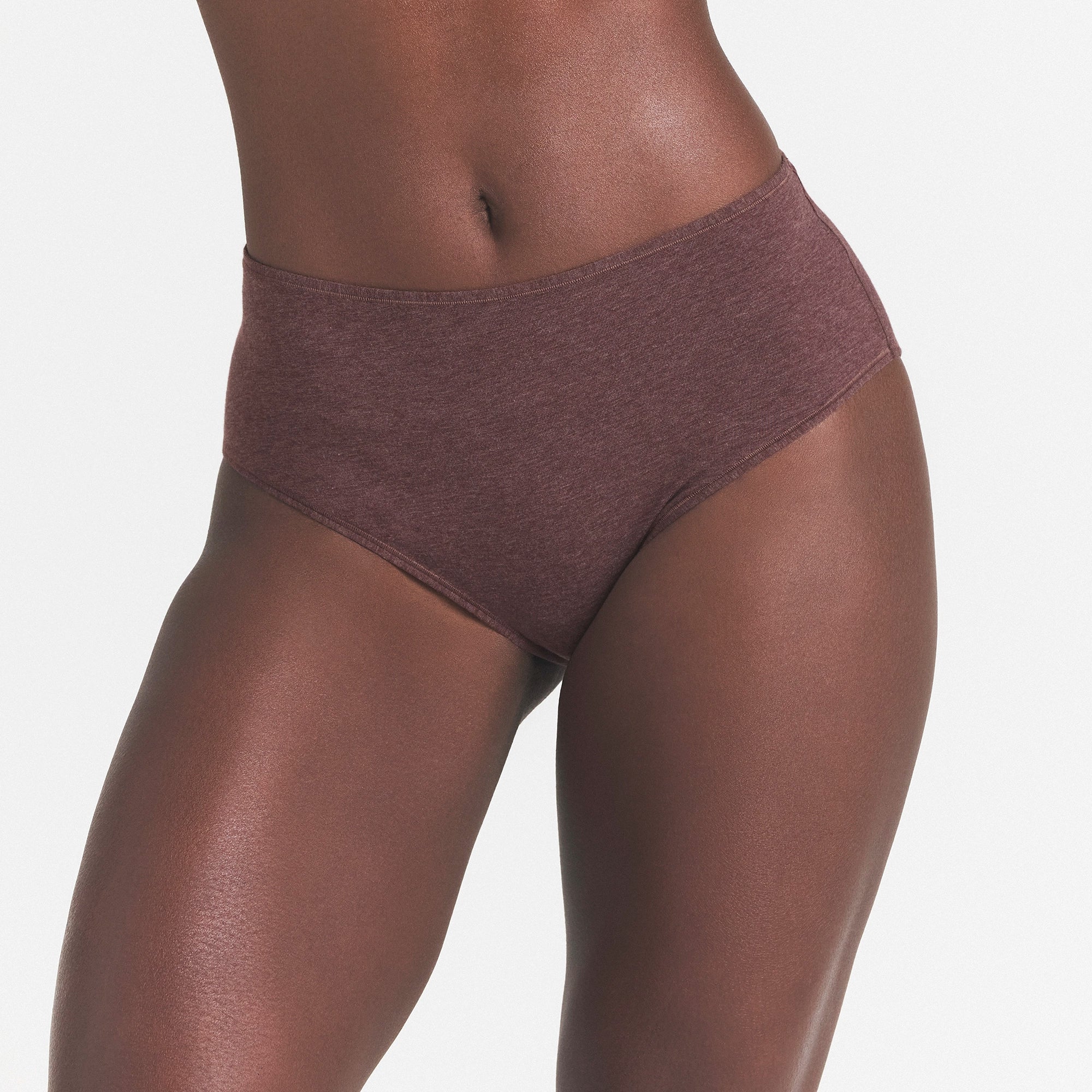 EVERYDAY COTTON BRIEF | COCOA HEATHER - Image 3