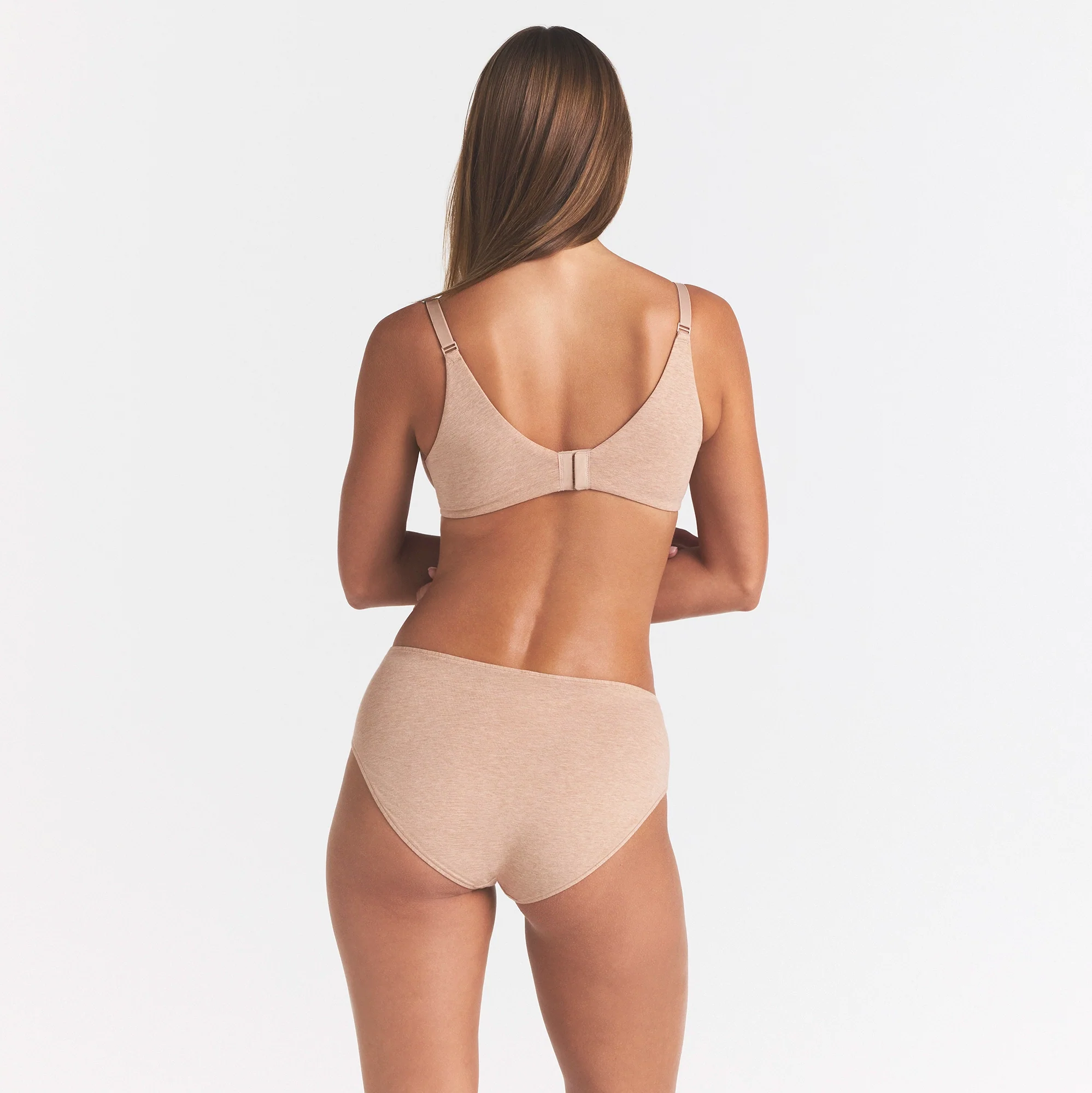 EVERYDAY COTTON FULL COVERAGE BRA | CLAY HEATHER - Image 5