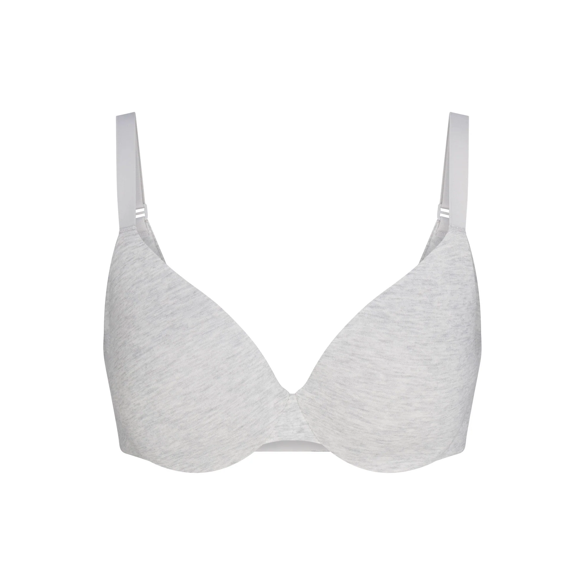 EVERYDAY COTTON FULL COVERAGE BRA | LIGHT HEATHER GREY