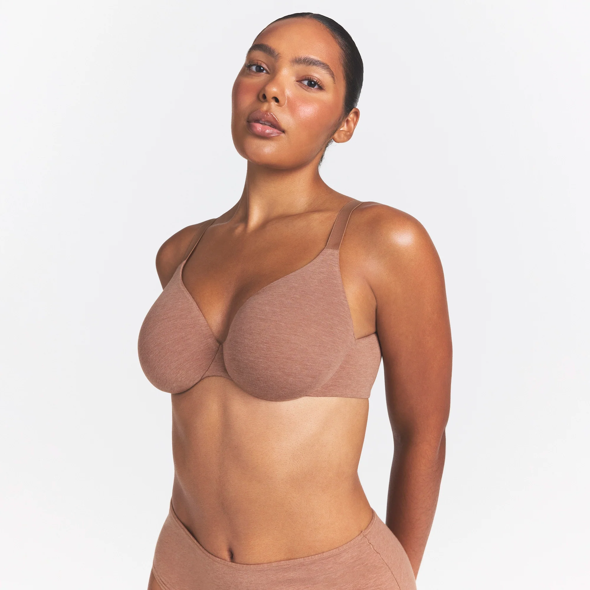 EVERYDAY COTTON FULL COVERAGE BRA | SIENNA HEATHER - Image 4