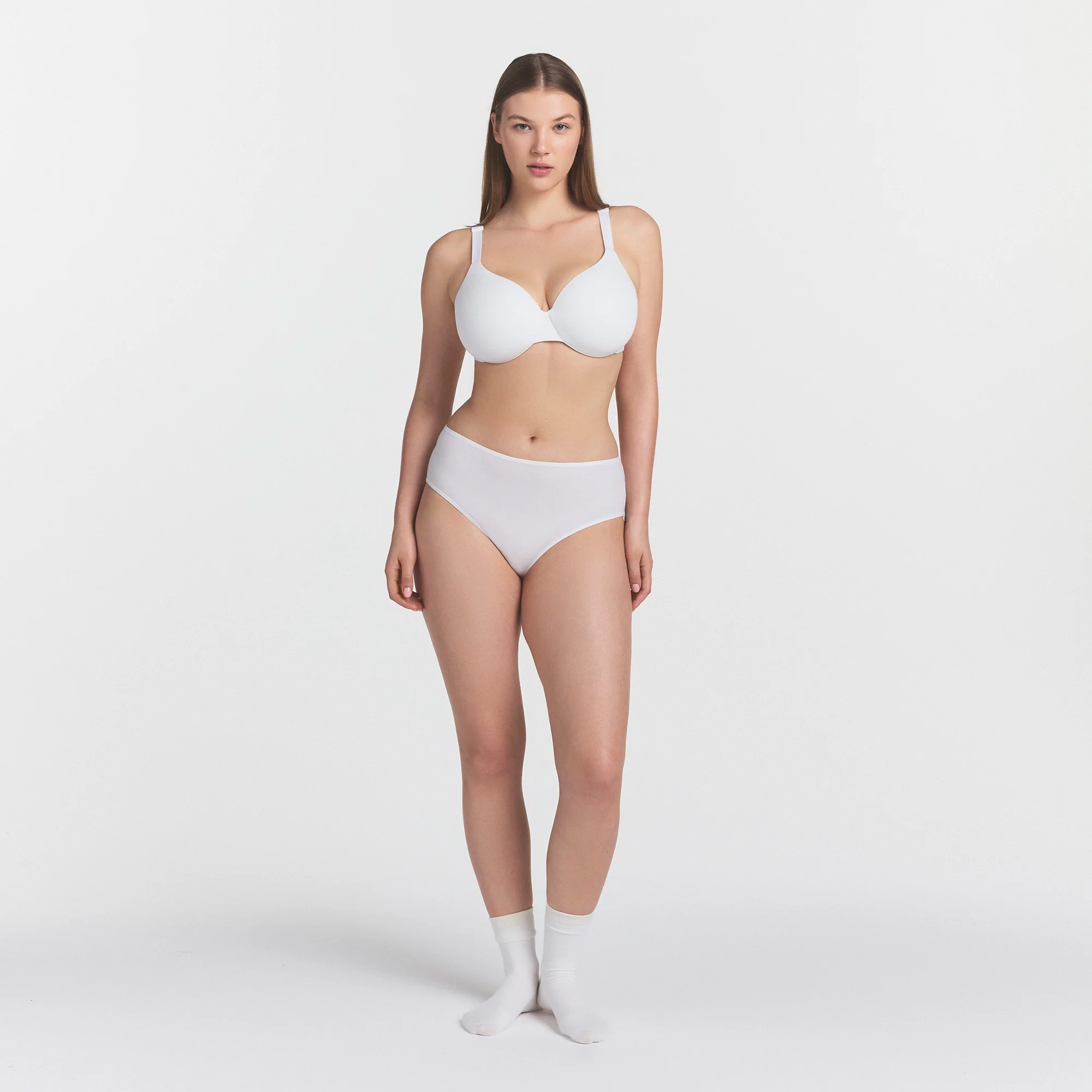 EVERYDAY COTTON FULL COVERAGE BRA | SNOW - Image 2
