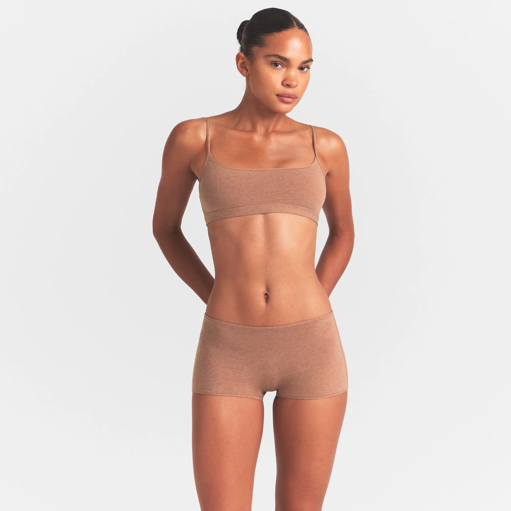 EVERYDAY COTTON SCOOP BRALETTE | SIENNA HEATHER - Image 3