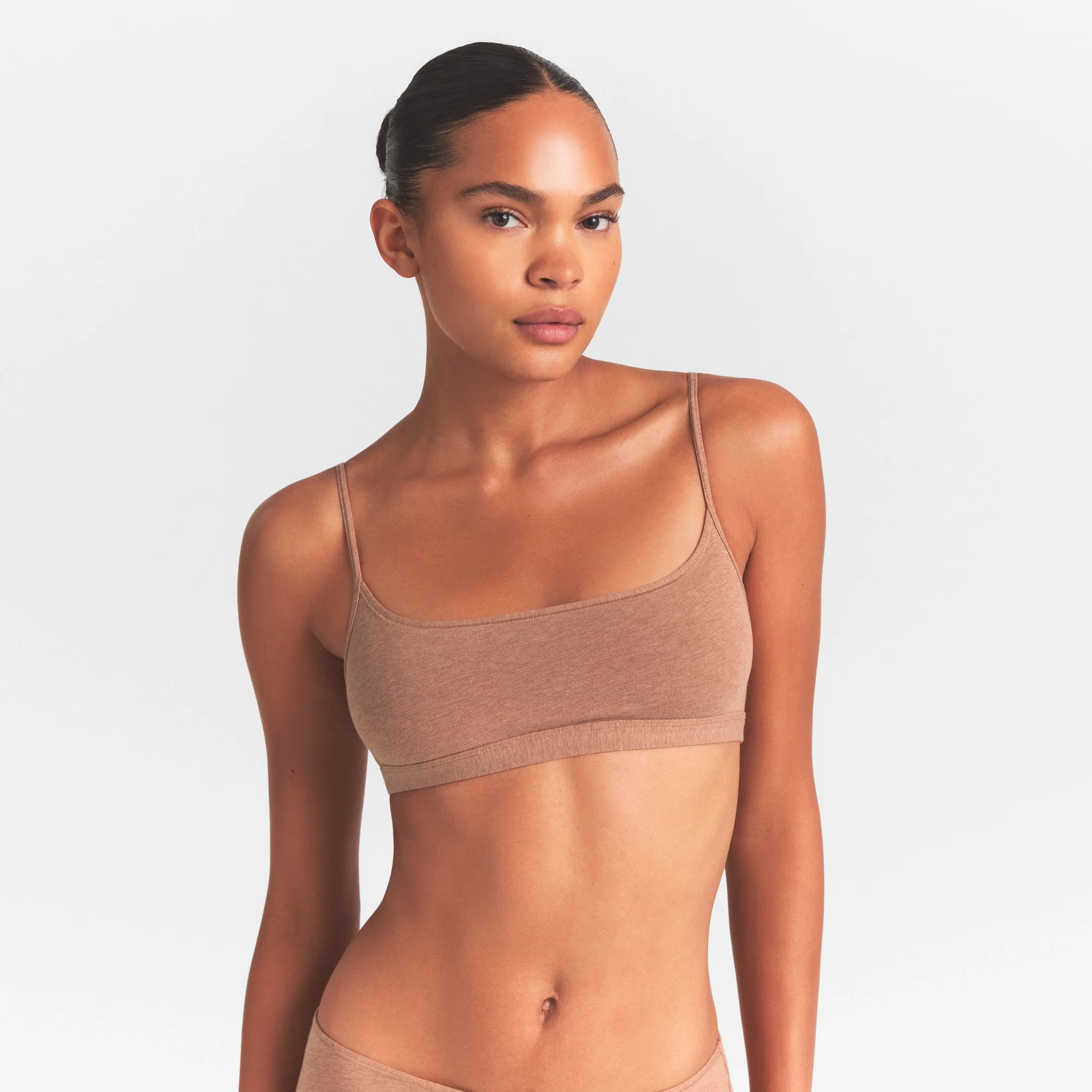 EVERYDAY COTTON SCOOP BRALETTE | SIENNA HEATHER - Image 4