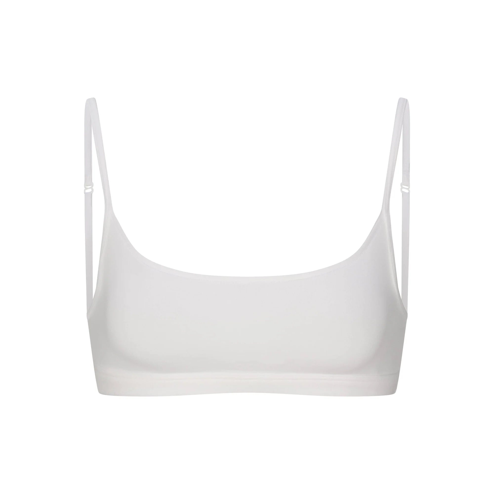 EVERYDAY COTTON SCOOP BRALETTE | SNOW