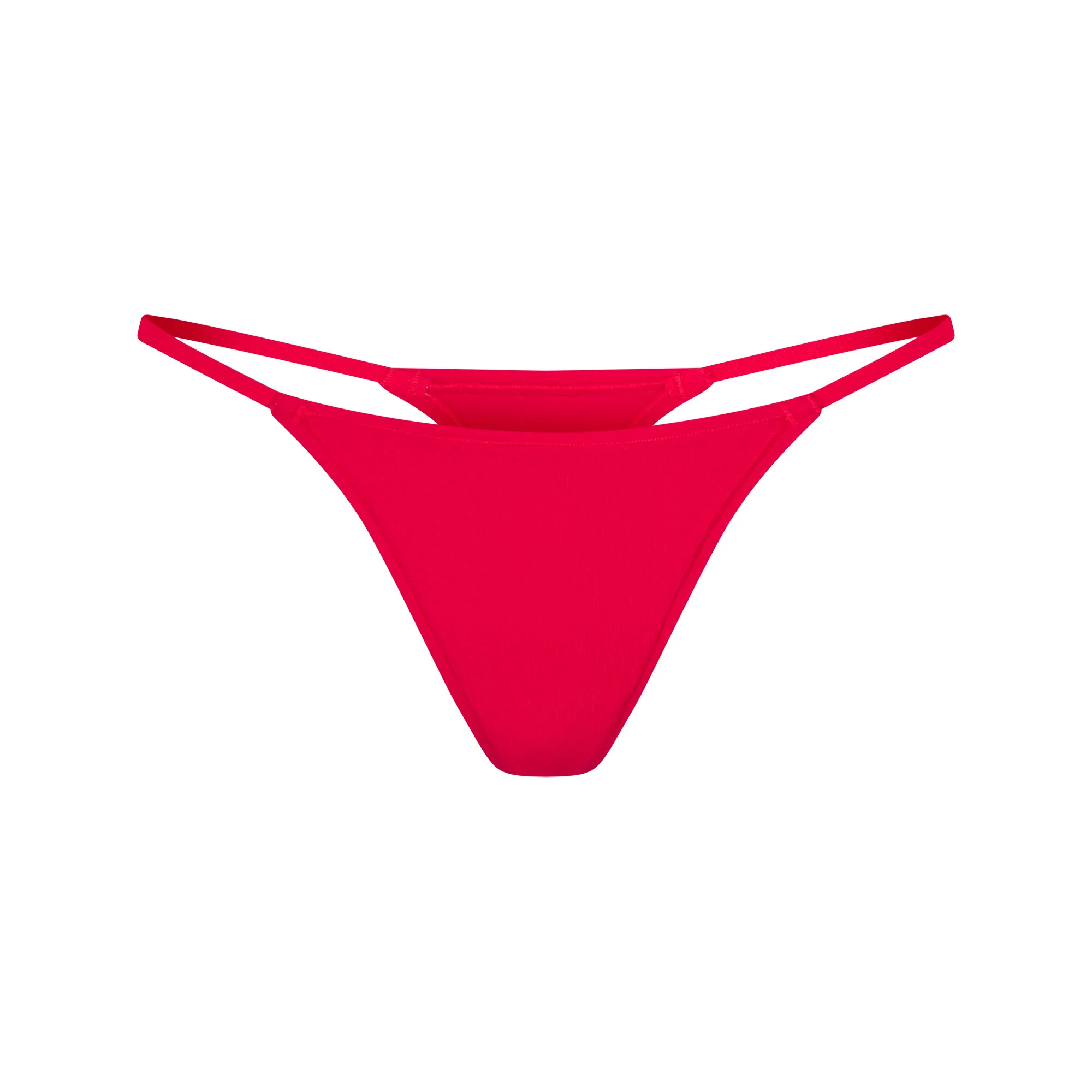 EVERYDAY COTTON STRING THONG | CARMINE
