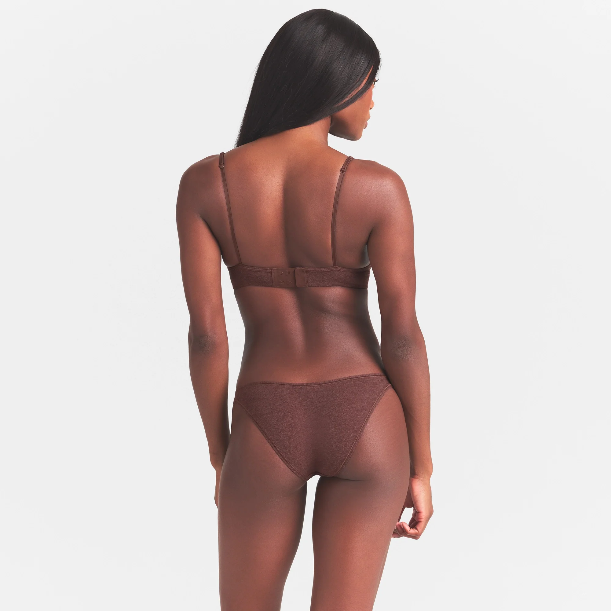 EVERYDAY COTTON T-SHIRT BRA | COCOA HEATHER - Image 4