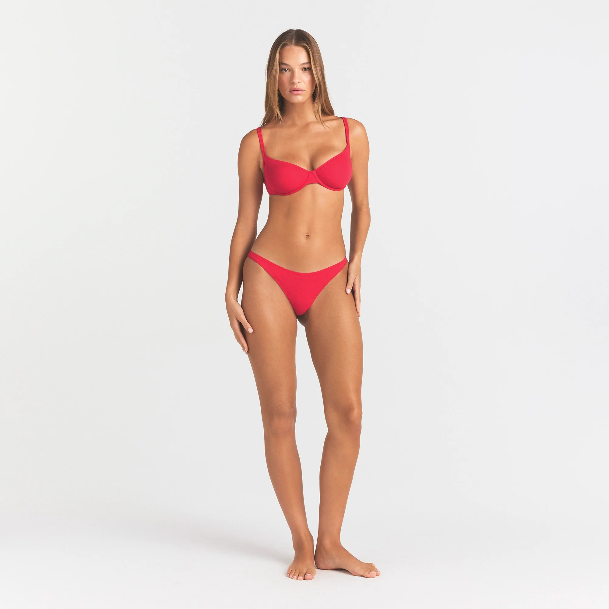 EVERYDAY COTTON THONG | CARMINE - Image 2
