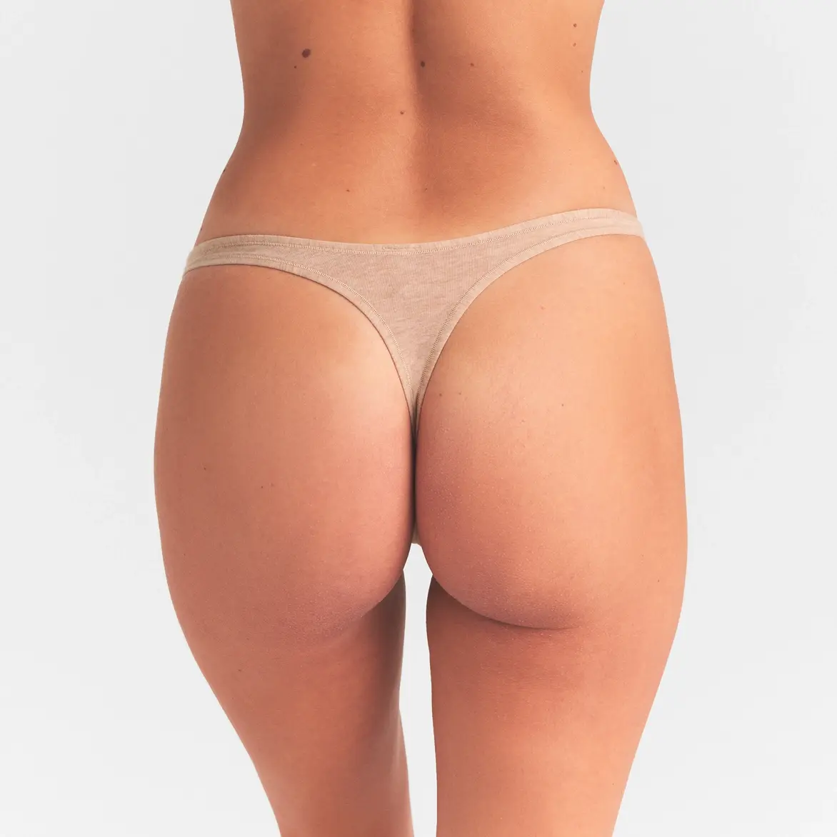 EVERYDAY COTTON THONG | CLAY HEATHER - Image 5