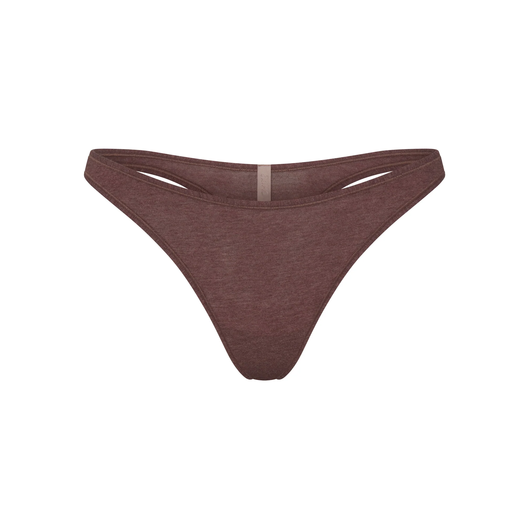 EVERYDAY COTTON THONG | COCOA HEATHER