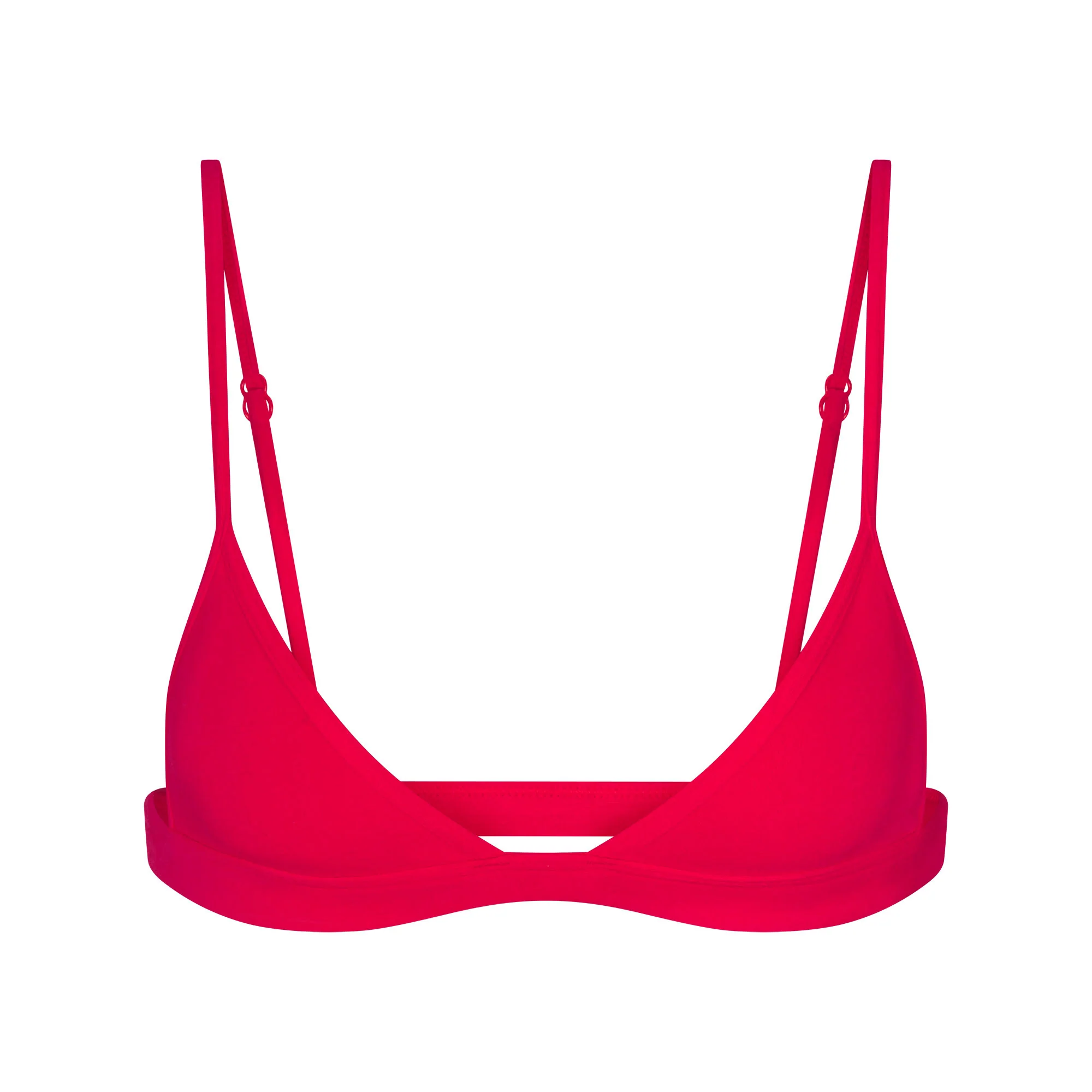 EVERYDAY COTTON TRIANGLE BRALETTE | CARMINE