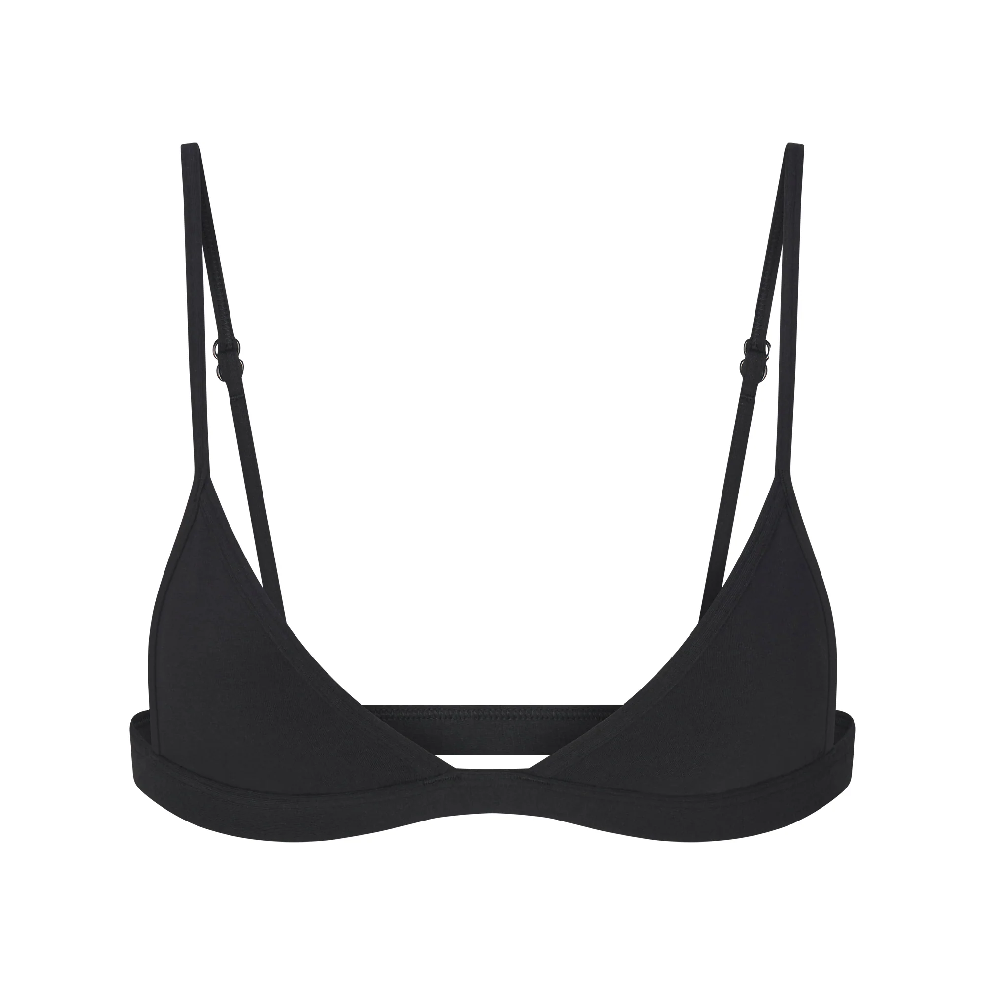 EVERYDAY COTTON TRIANGLE BRALETTE | ONYX