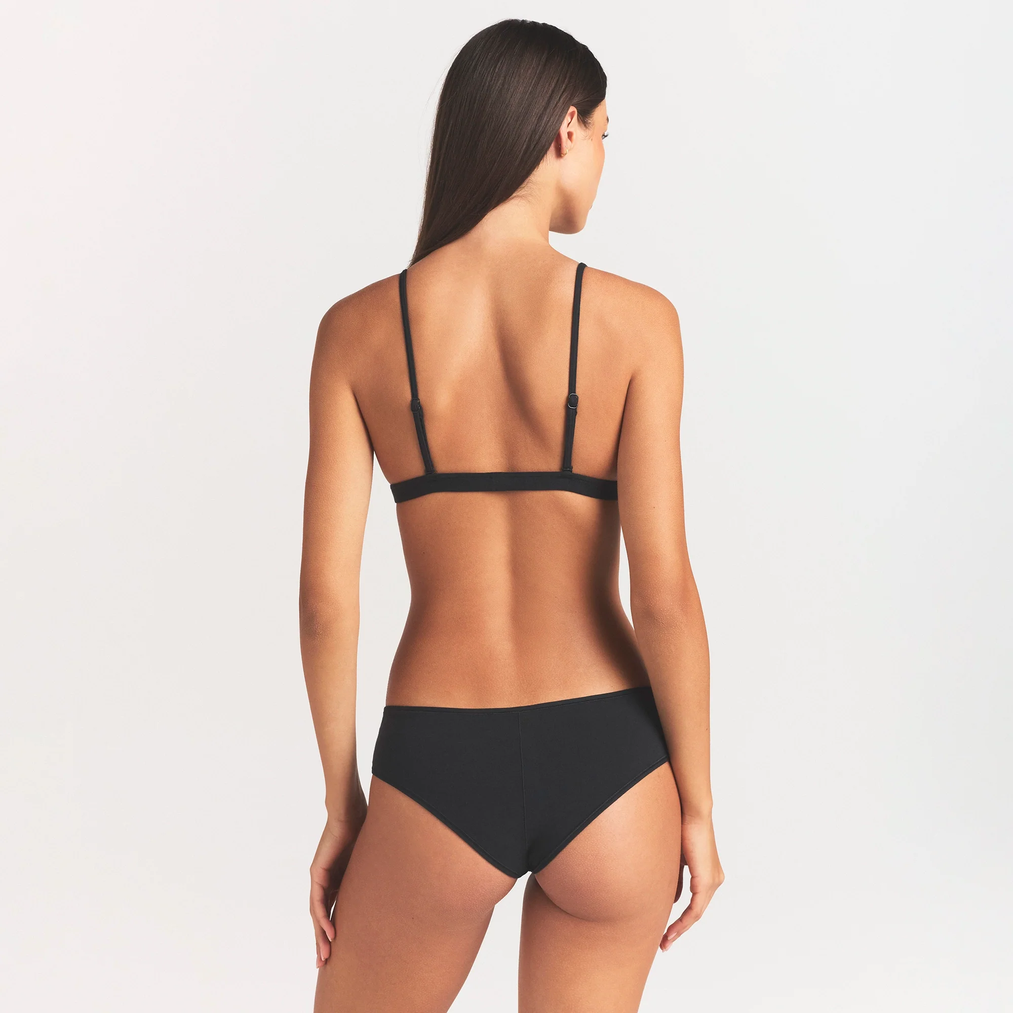 EVERYDAY COTTON TRIANGLE BRALETTE | ONYX - Image 4
