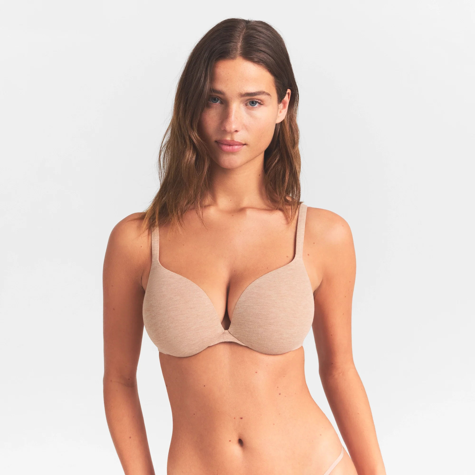 EVERYDAY COTTON ULTIMATE TEARDROP PUSH-UP BRA | CLAY HEATHER - Image 4