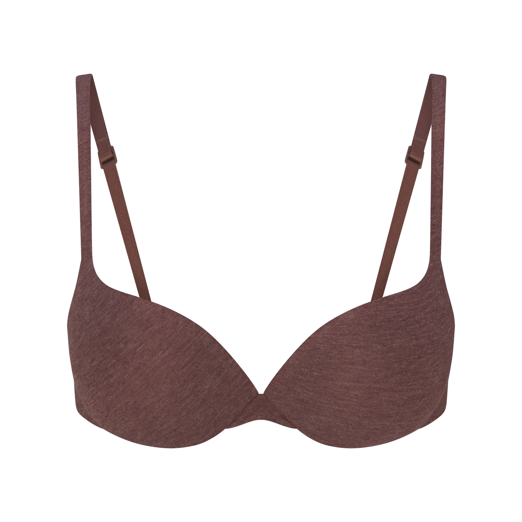 EVERYDAY COTTON ULTIMATE TEARDROP PUSH-UP BRA | COCOA HEATHER