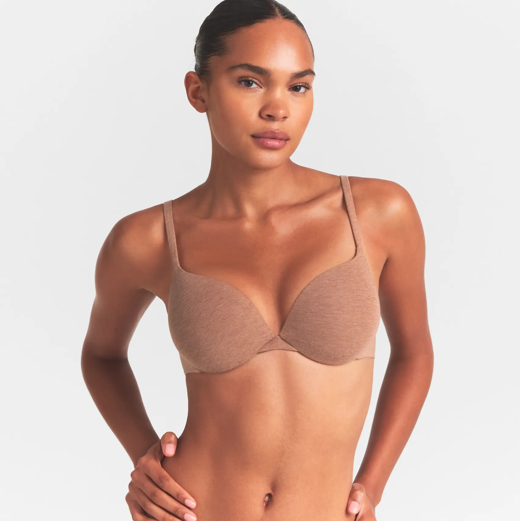 EVERYDAY COTTON ULTIMATE TEARDROP PUSH-UP BRA | SIENNA HEATHER - Image 4